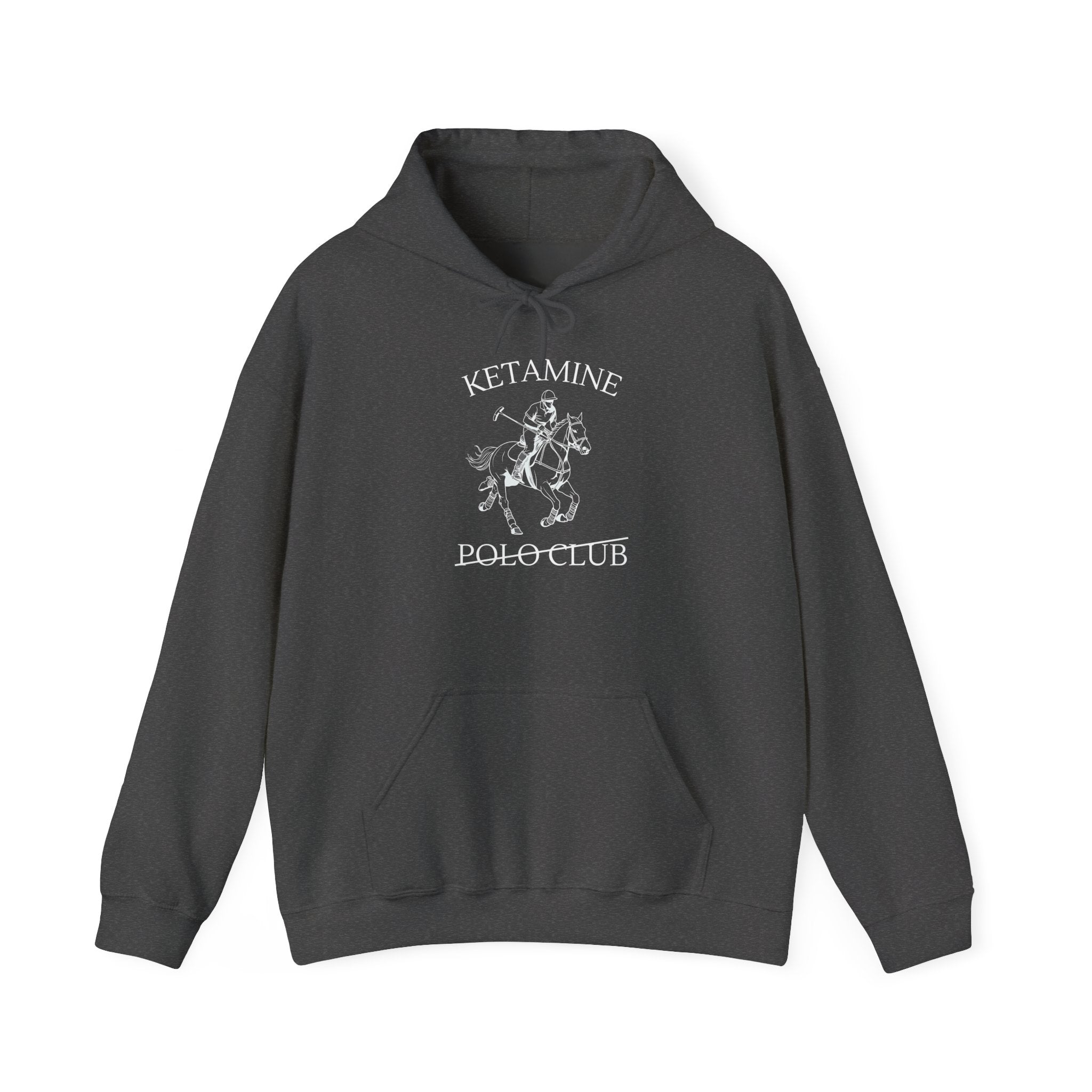 Ketamine Polo Club Hoodie | Dark Skull Rider Graphic