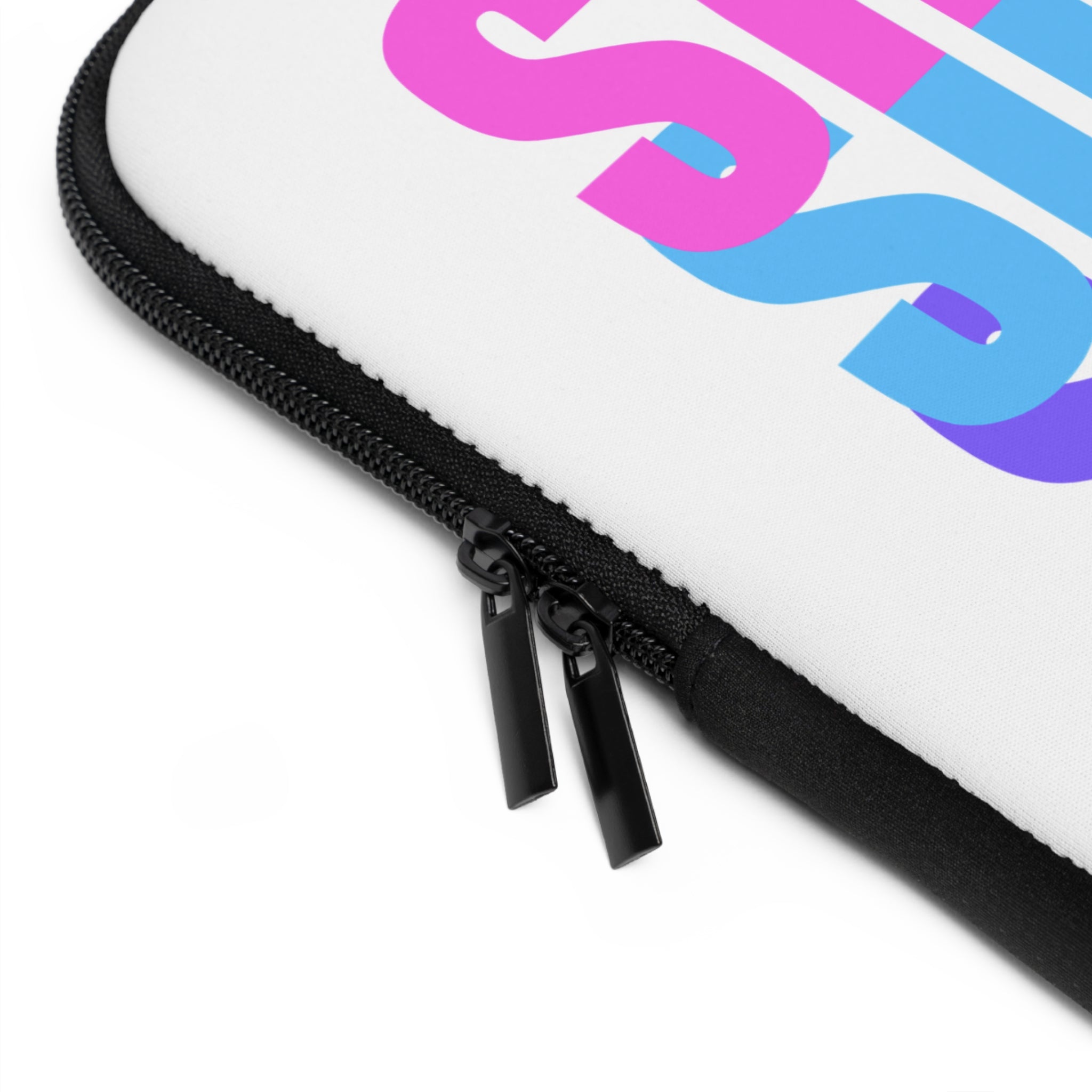 Silence White Laptop Sleeve