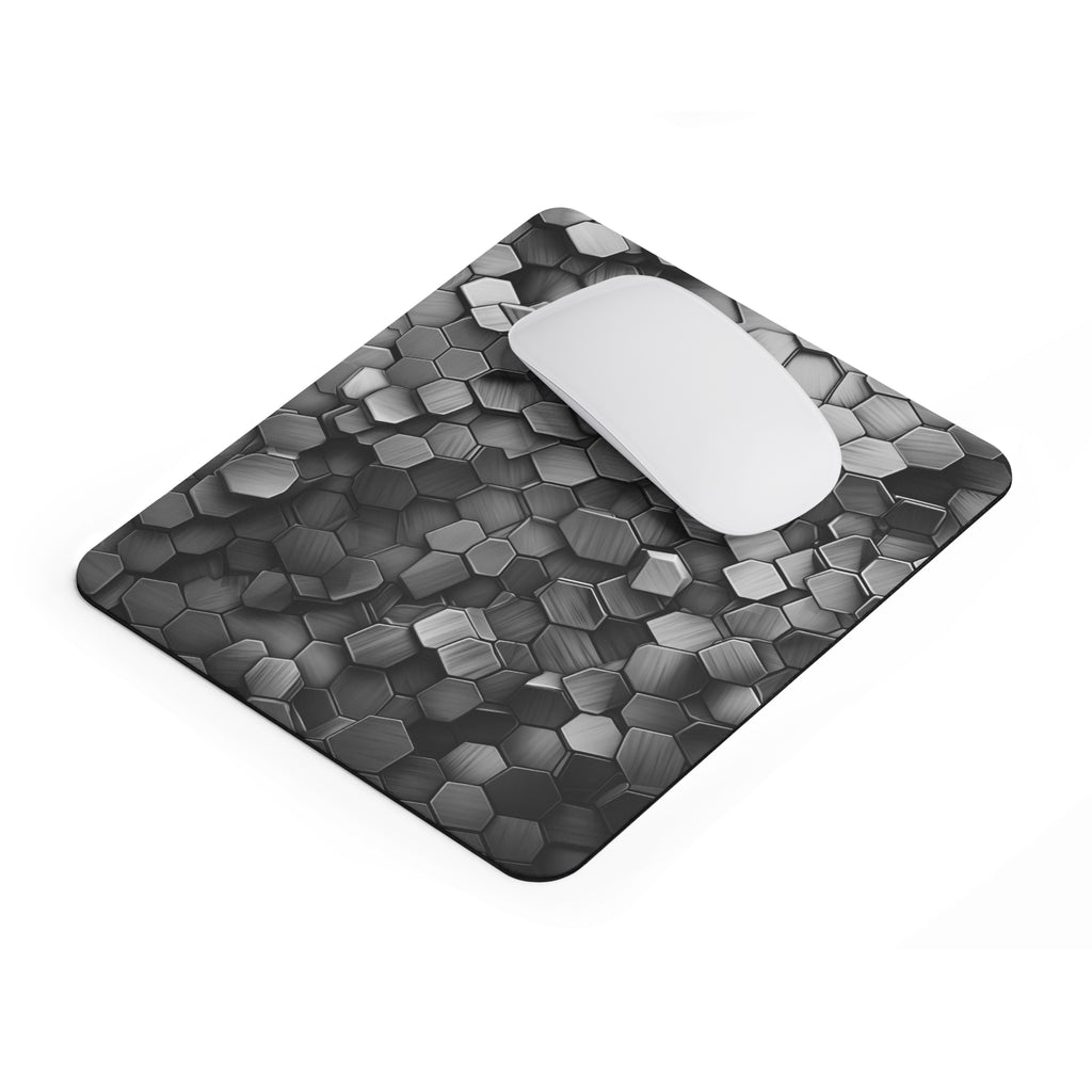 Hexagon BW Mouse Pad