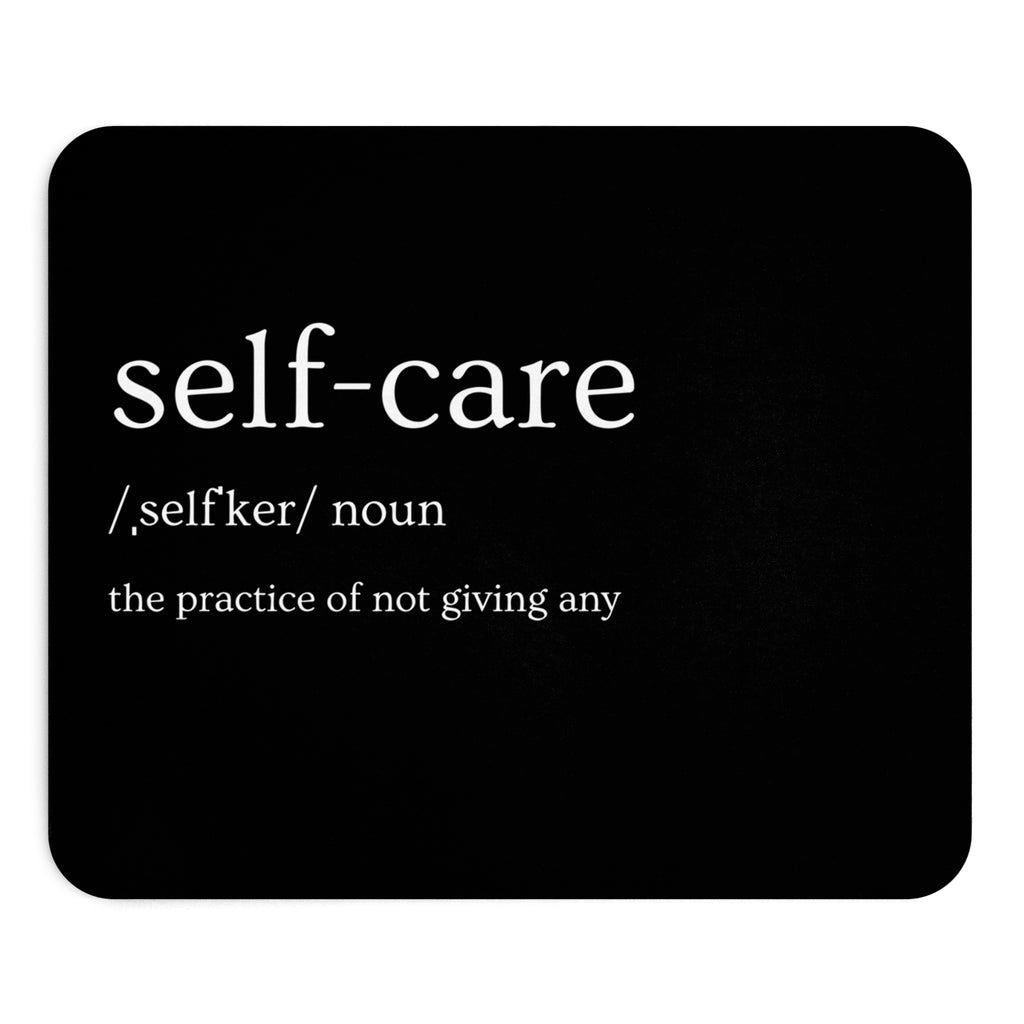 self-care mouse pad