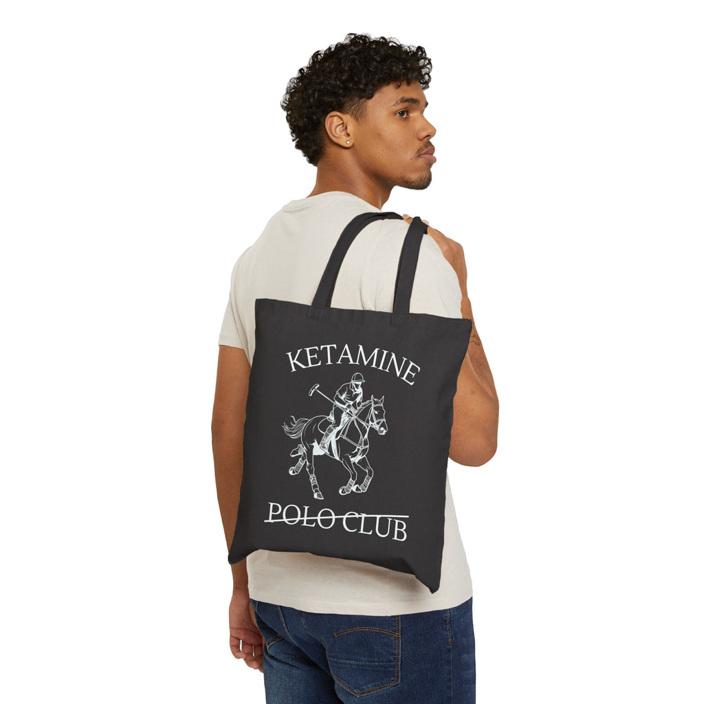 Ketamine Polo Club - Blank Cotton Canvas Tote Bag | Plain Natural Tote