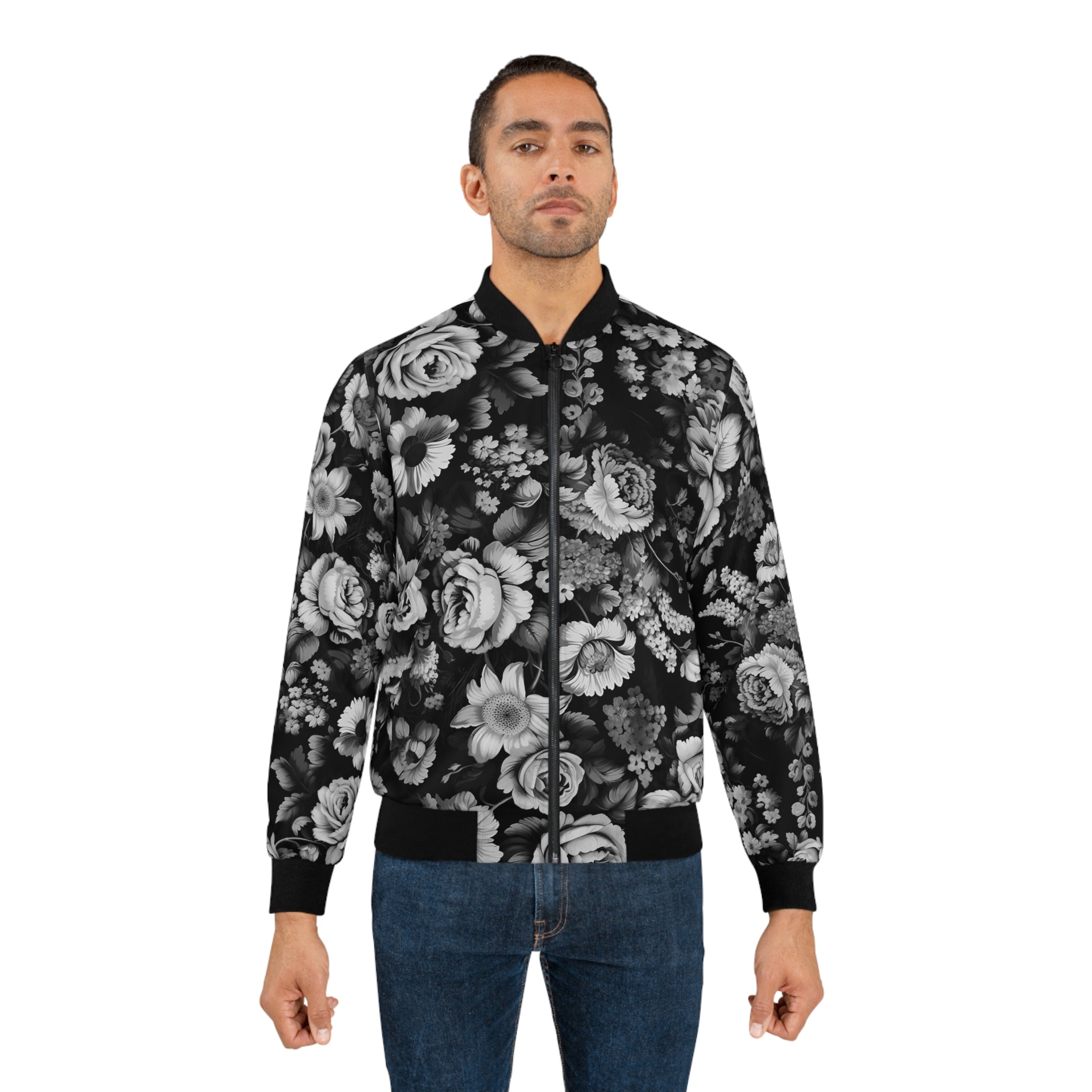 Medival Flowers BW Bomber