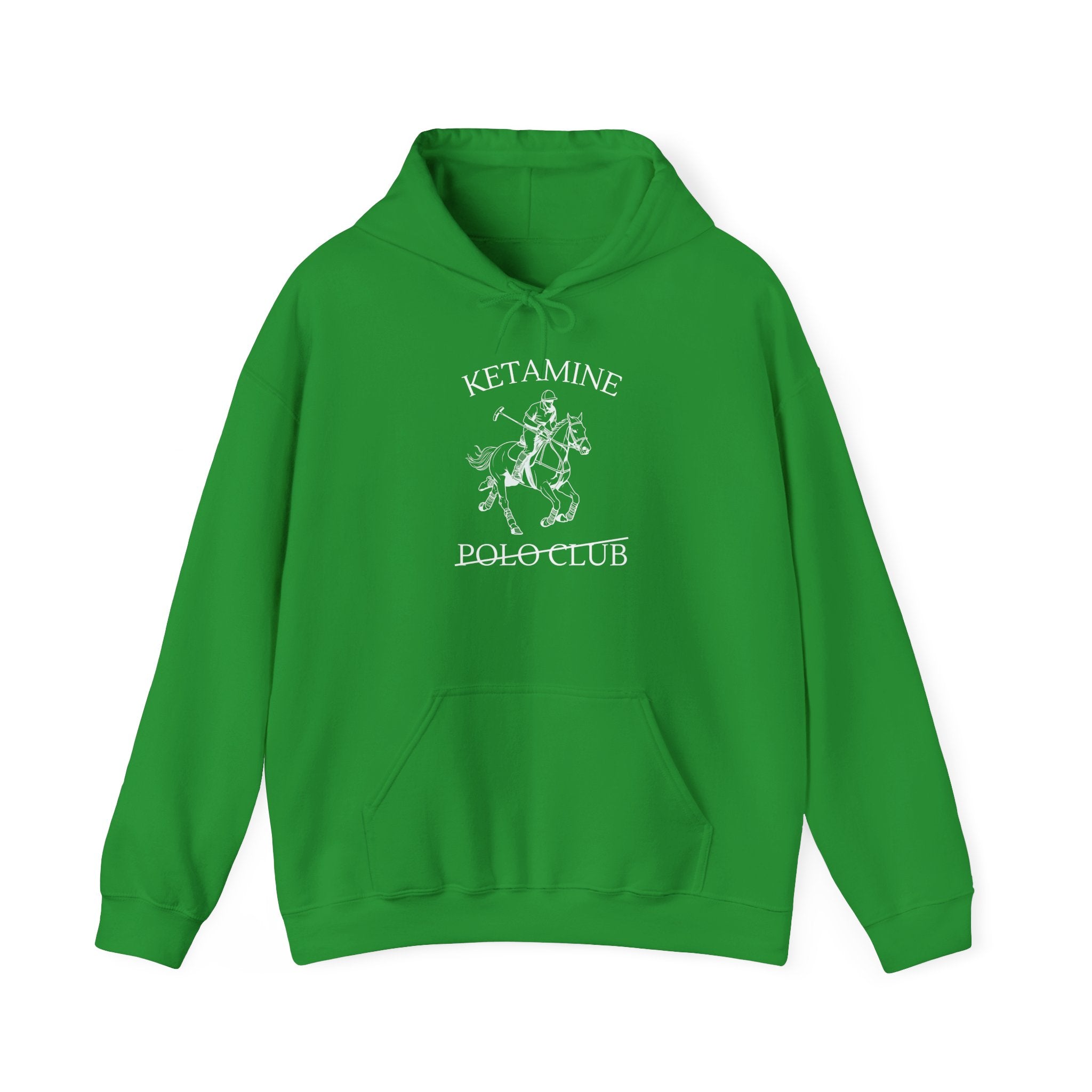 Ketamine Polo Club Hoodie | Dark Skull Rider Graphic