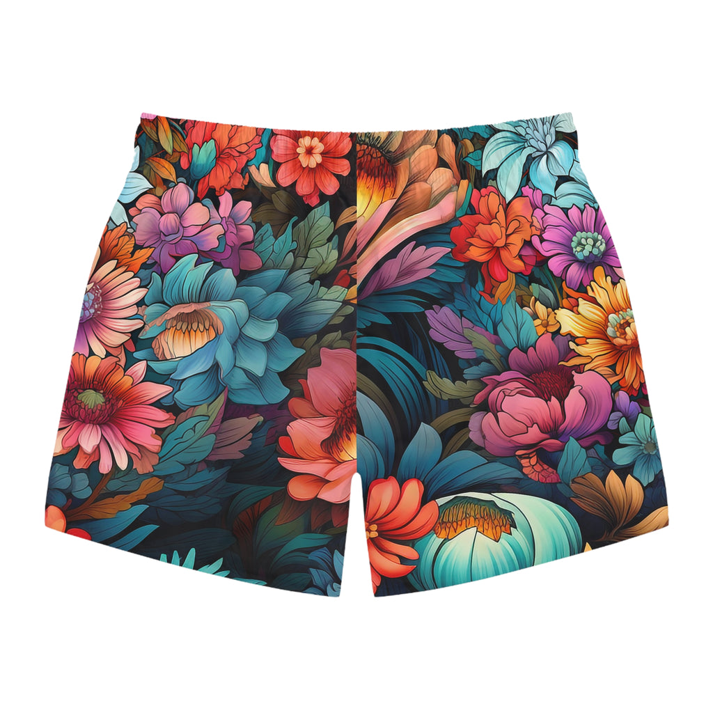 Japanese Flowers Swim Trunk