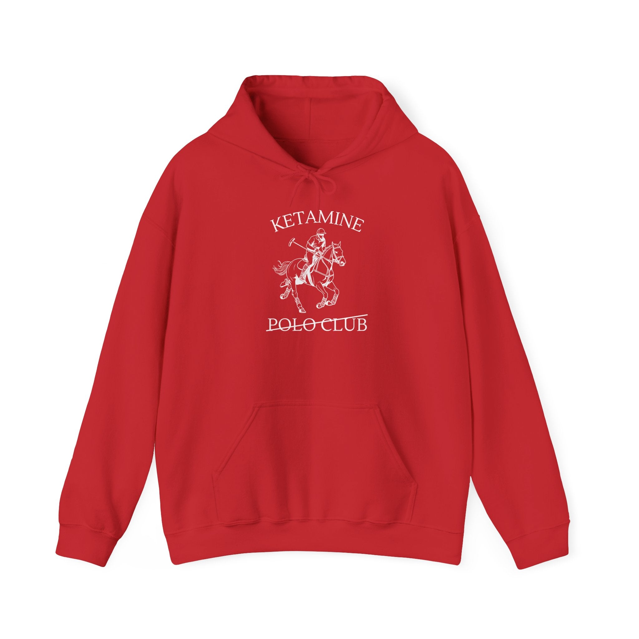 Ketamine Polo Club Hoodie | Dark Skull Rider Graphic