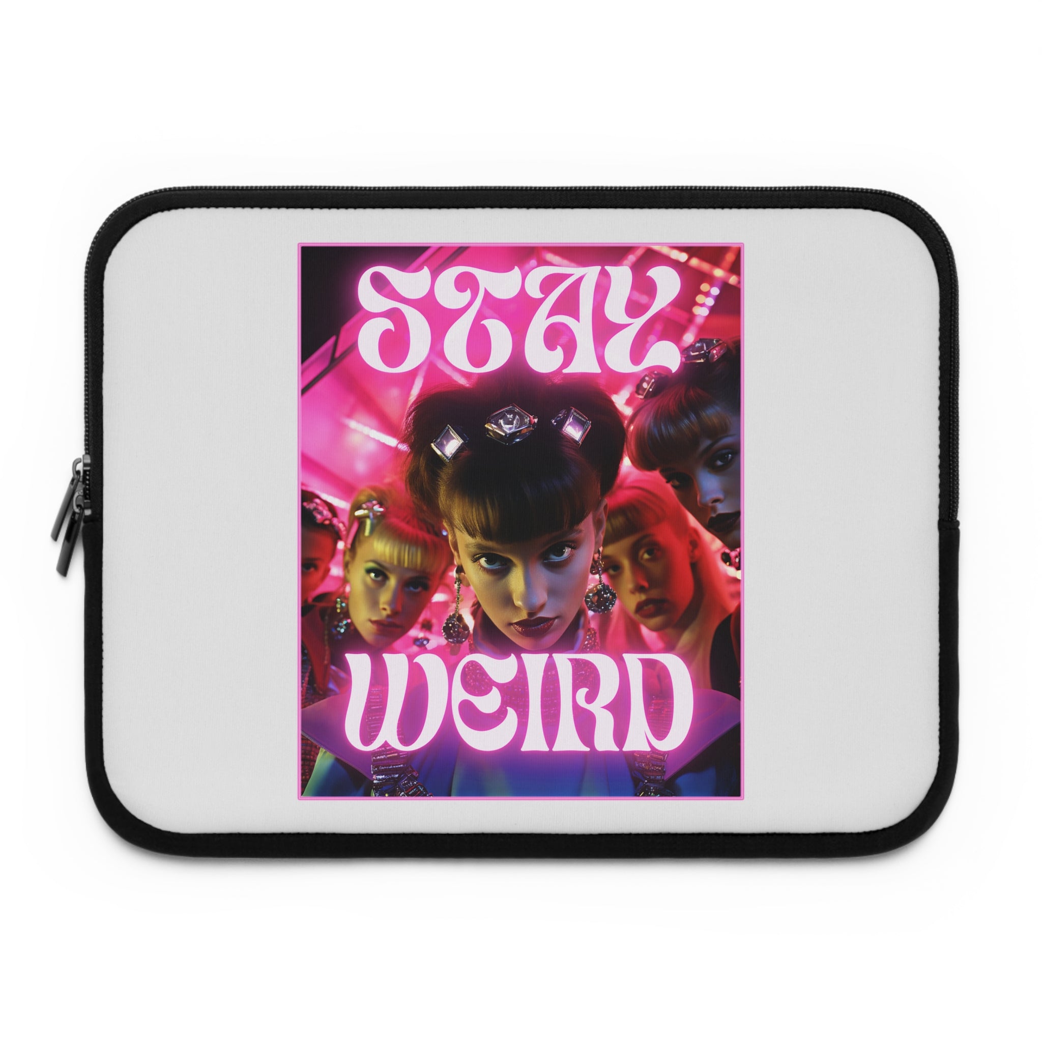 Stay Weird laptop sleeve
