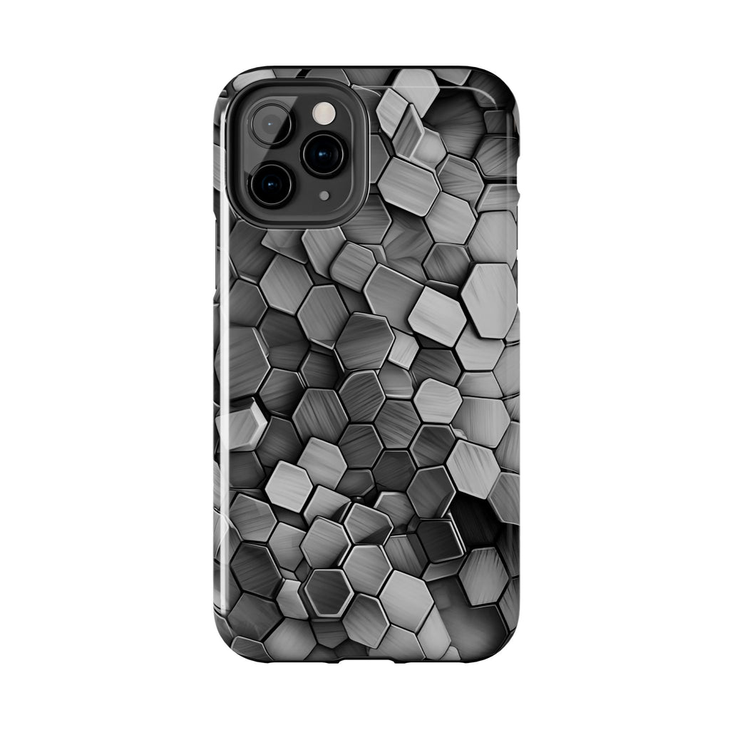 Hexagon BW Phone Case