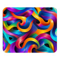 Colorful Waves Mouse Pad
