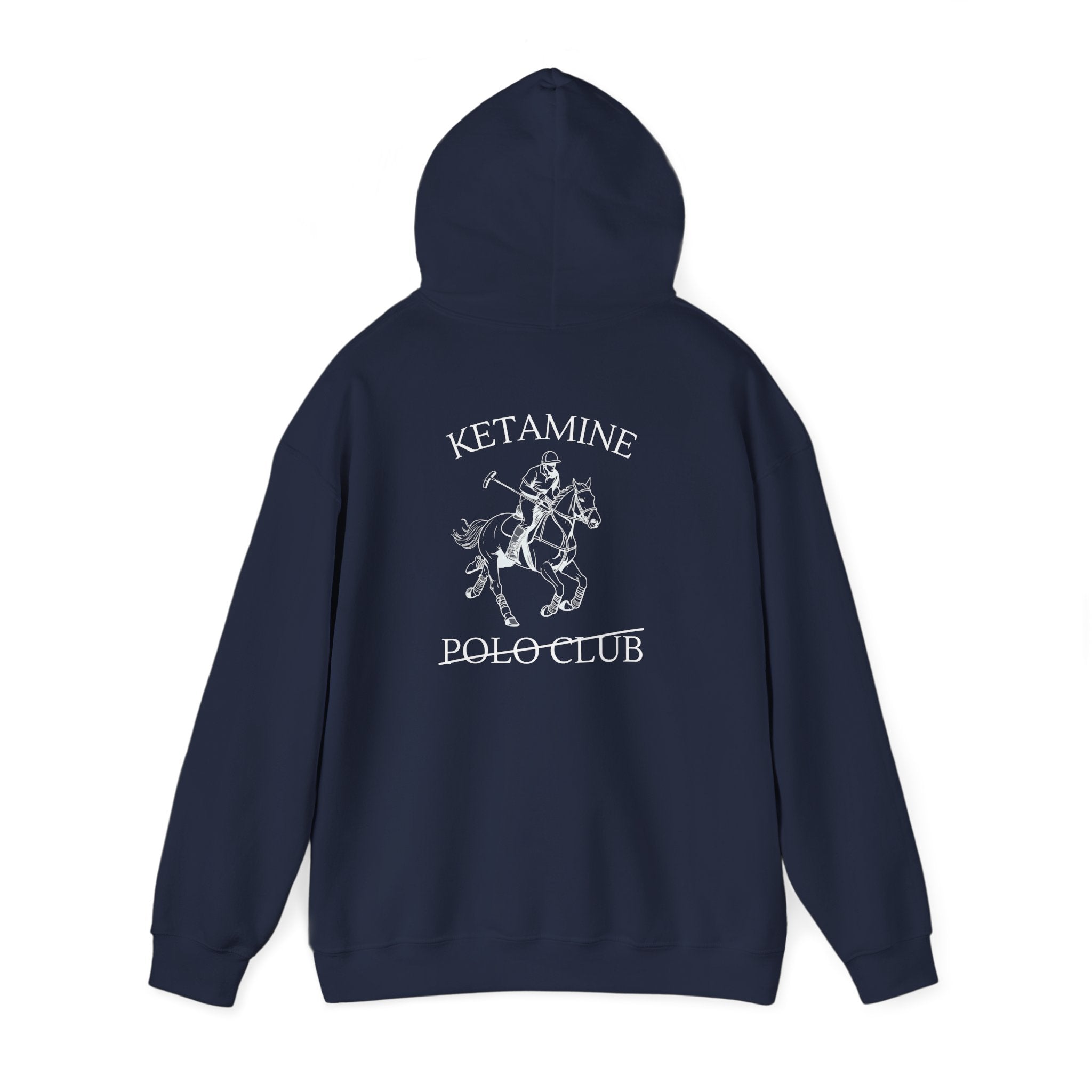 Ketamine Polo Club Hoodie | Dark Skull Rider Graphic