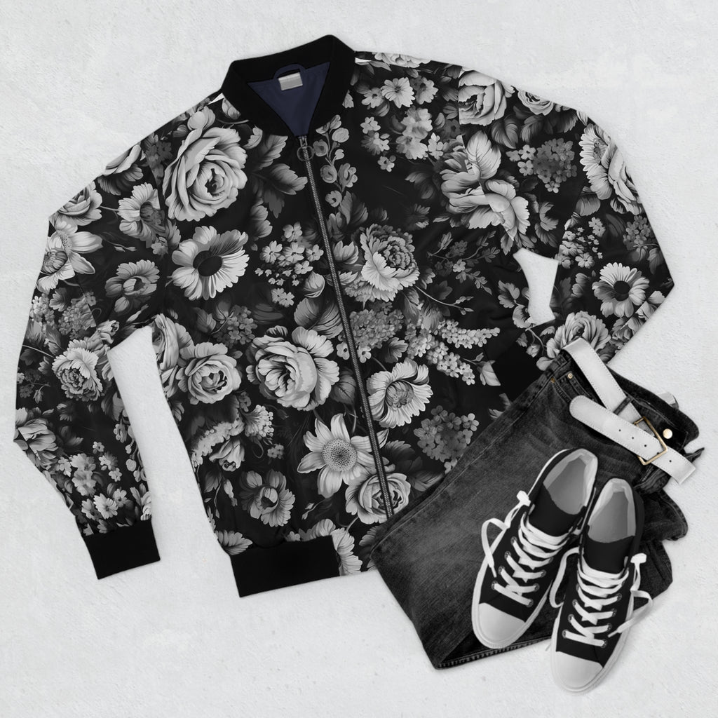 Medival Flowers BW Bomber