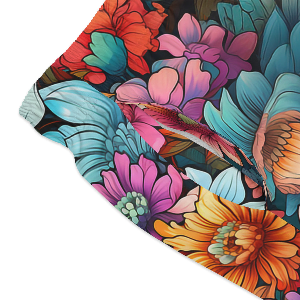 Japanese Flowers Swim Trunk