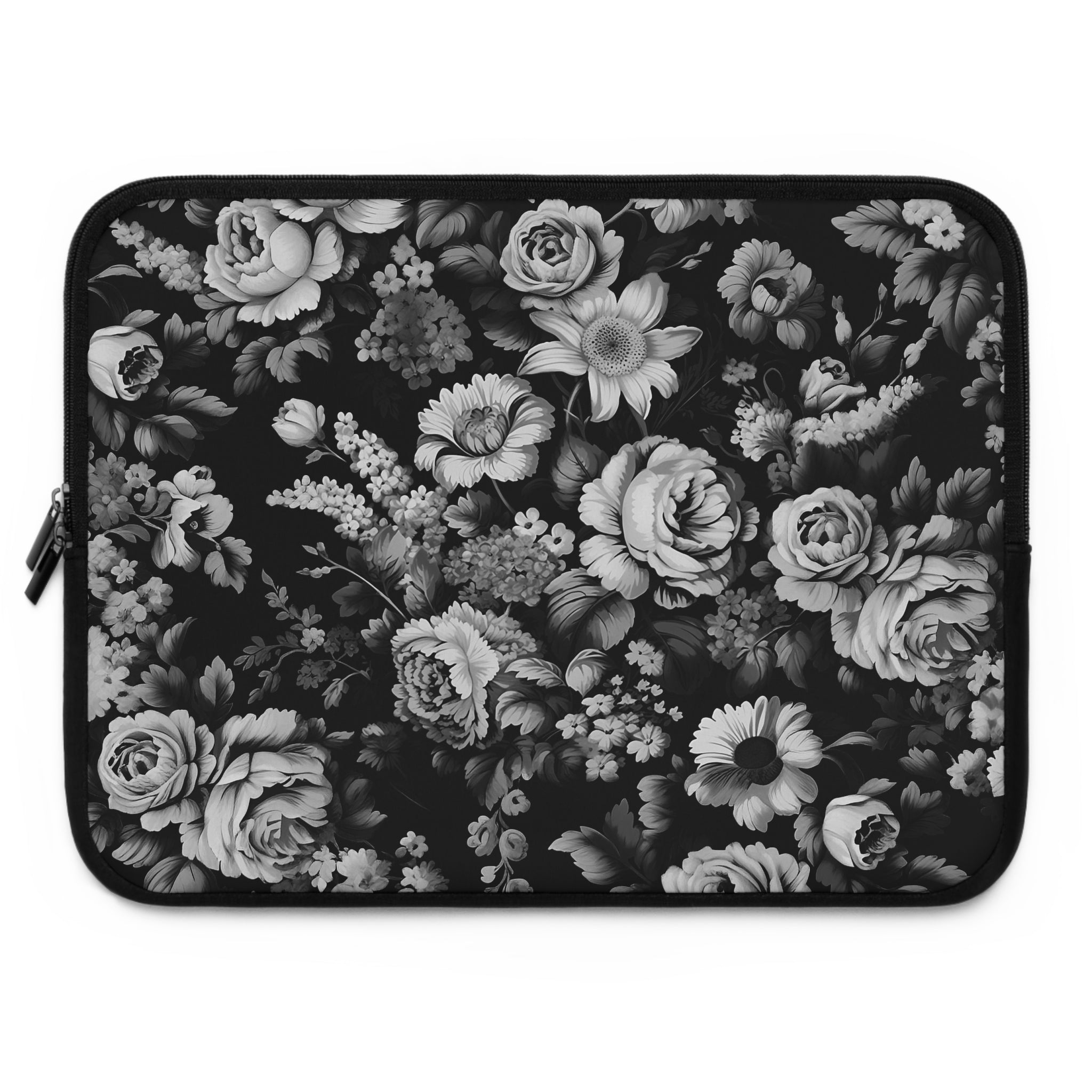 Medival Flowers BW Laptop Sleeve