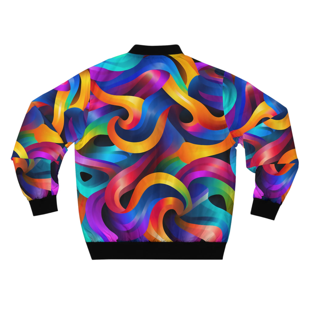 Colorful Waves Bomber