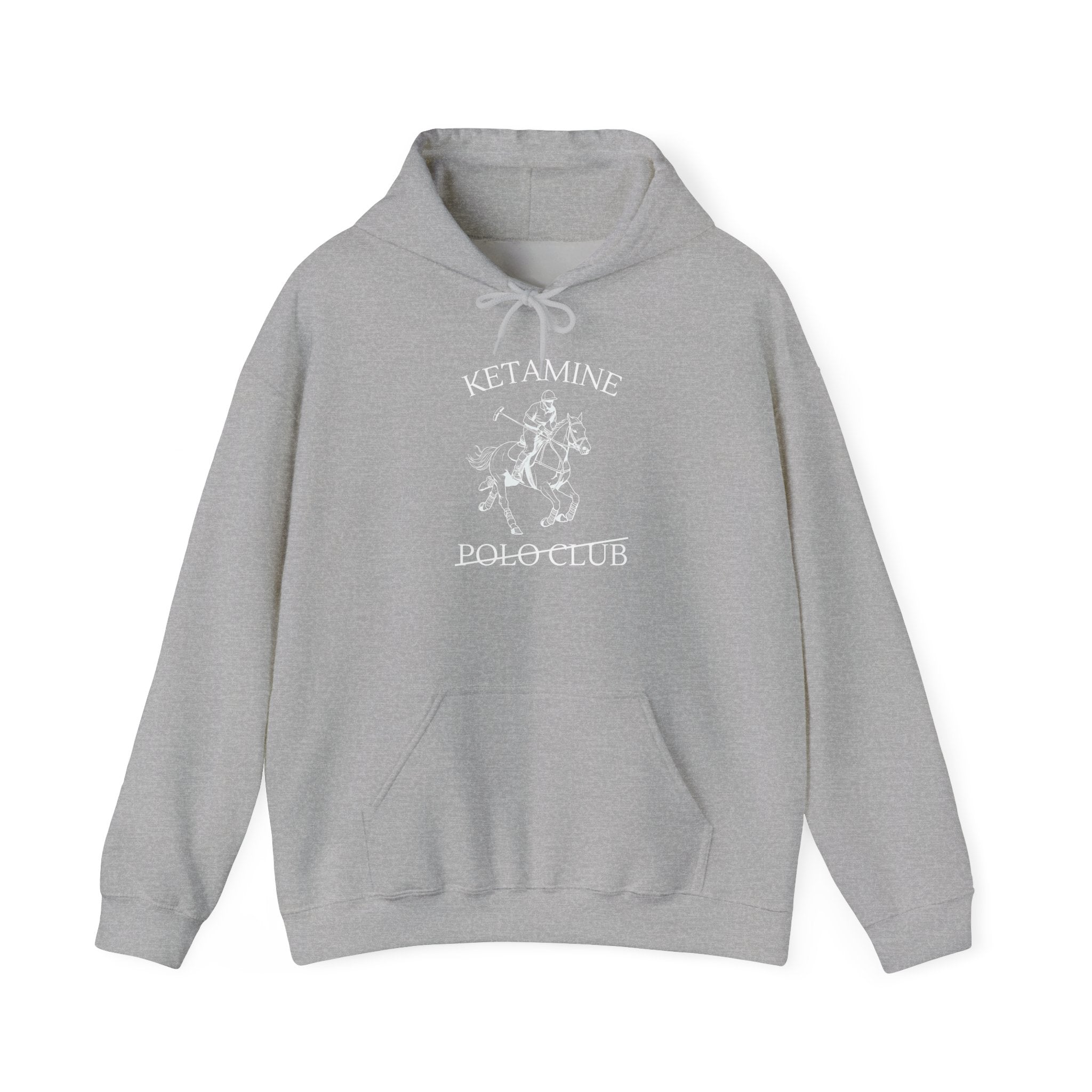 Ketamine Polo Club Hoodie | Dark Skull Rider Graphic