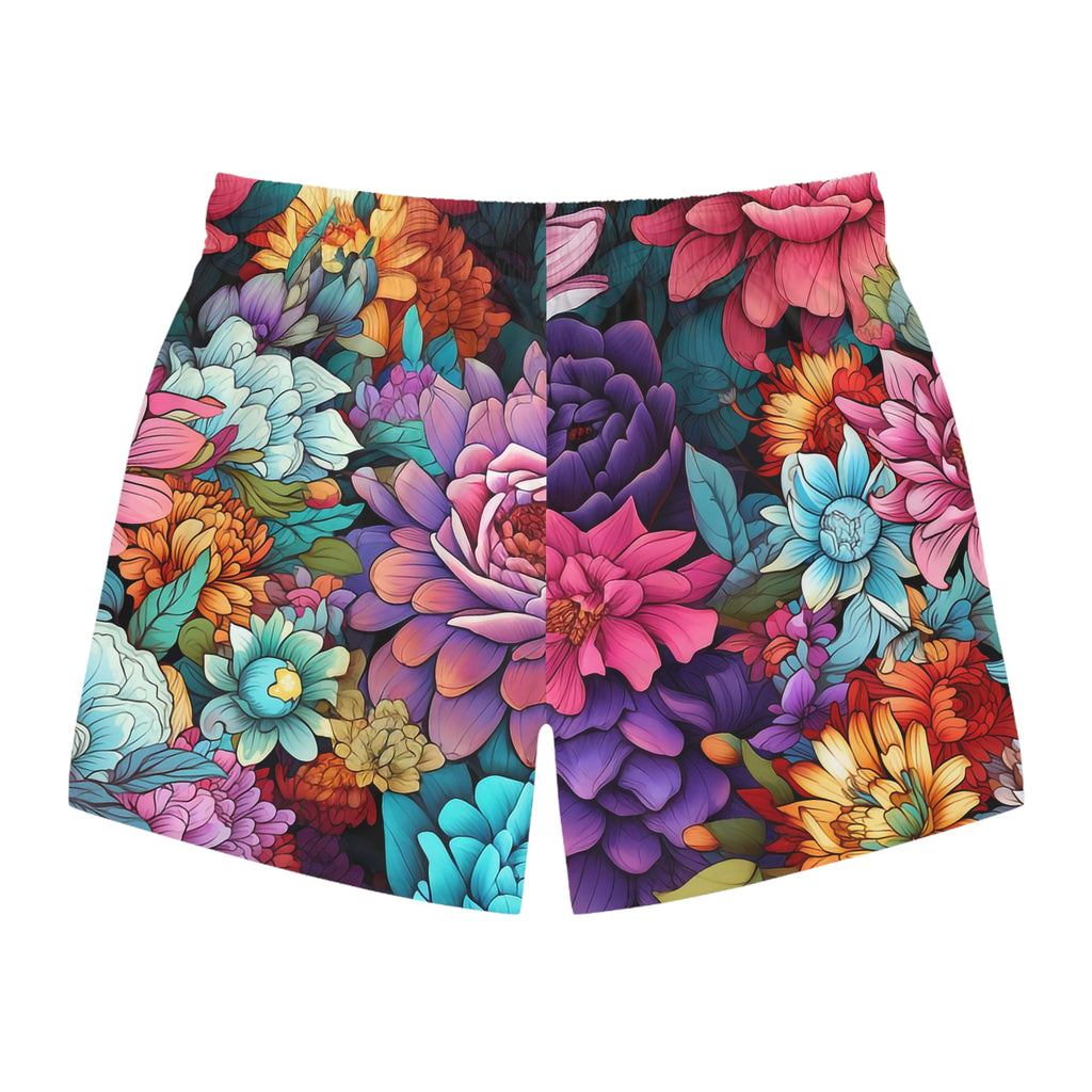 Japanese Flowers Swim Trunk
