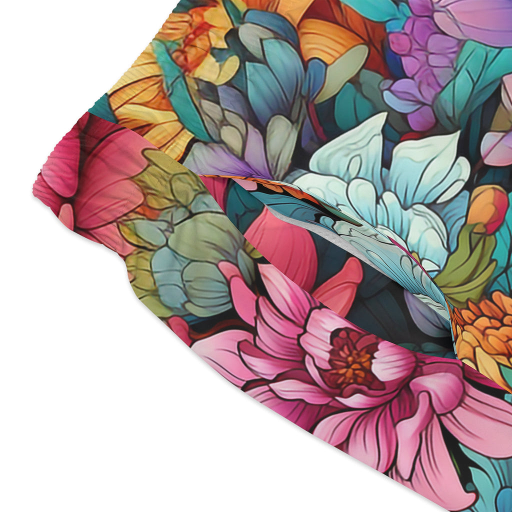 Japanese Flowers Swim Trunk