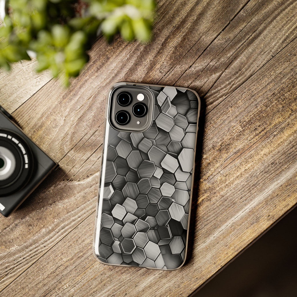 Hexagon BW Phone Case