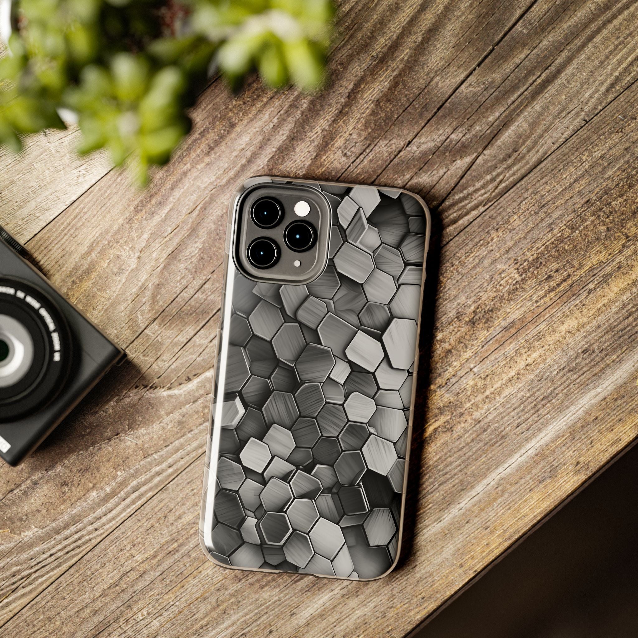 Hexagon BW Phone Case
