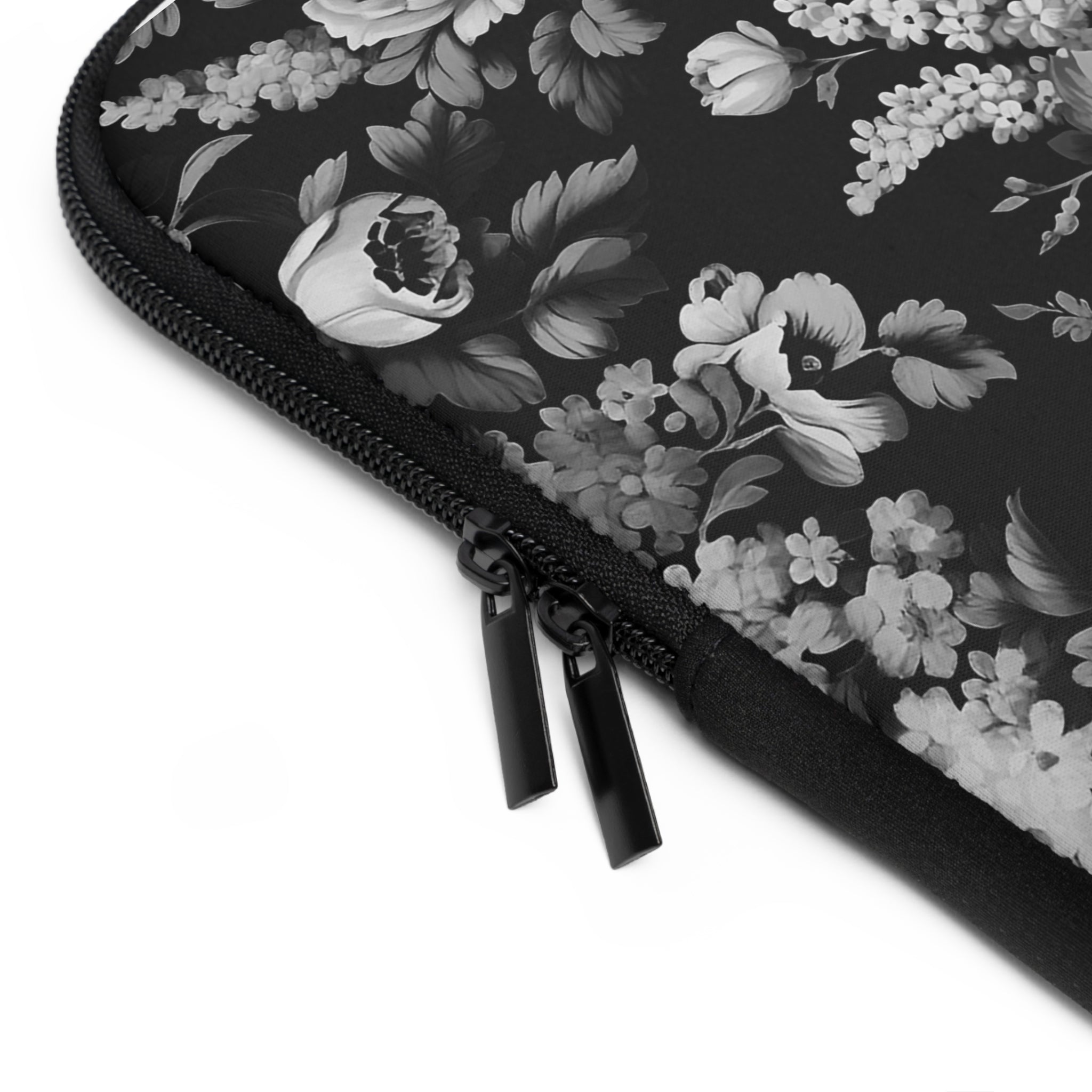 Medival Flowers BW Laptop Sleeve