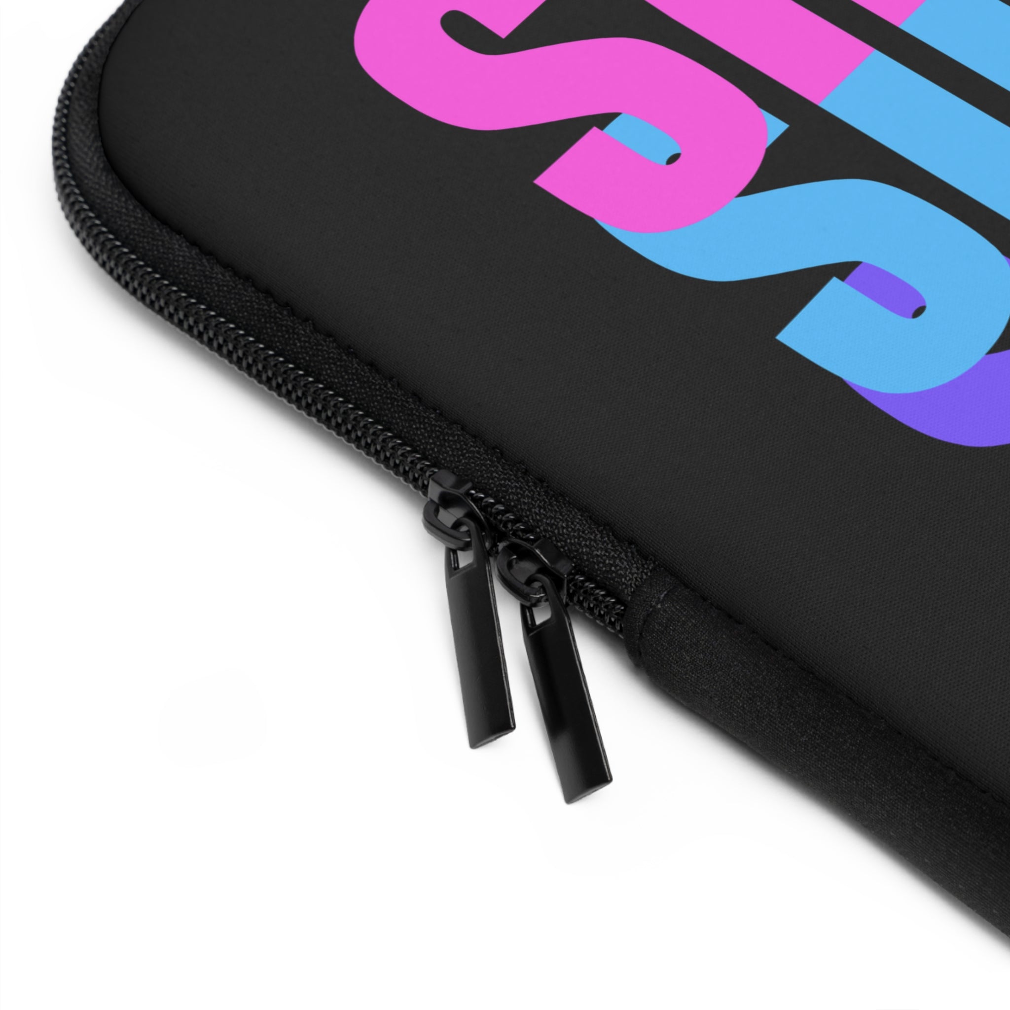 Silence Black Laptop Sleeve