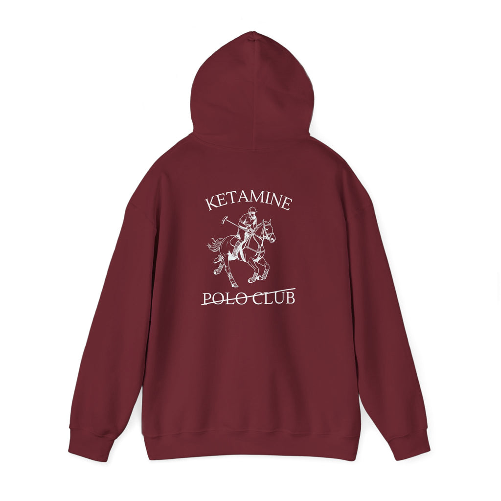 Ketamine Polo Club Hoodie | Dark Skull Rider Graphic