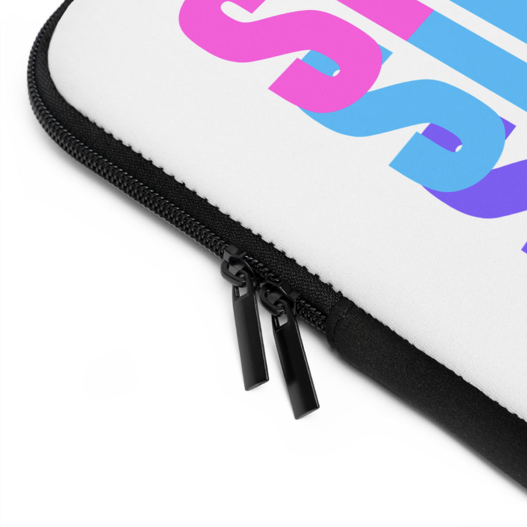Silence White Laptop Sleeve