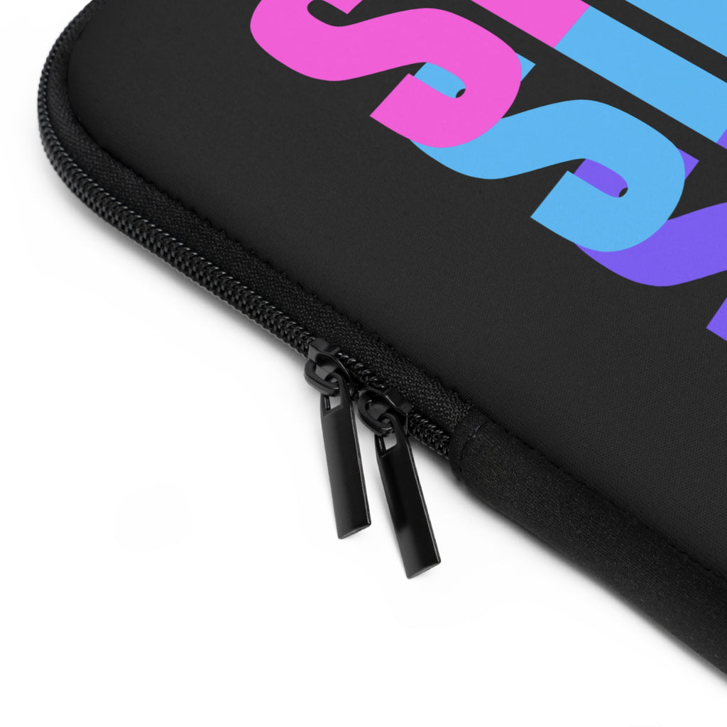 Silence Black Laptop Sleeve