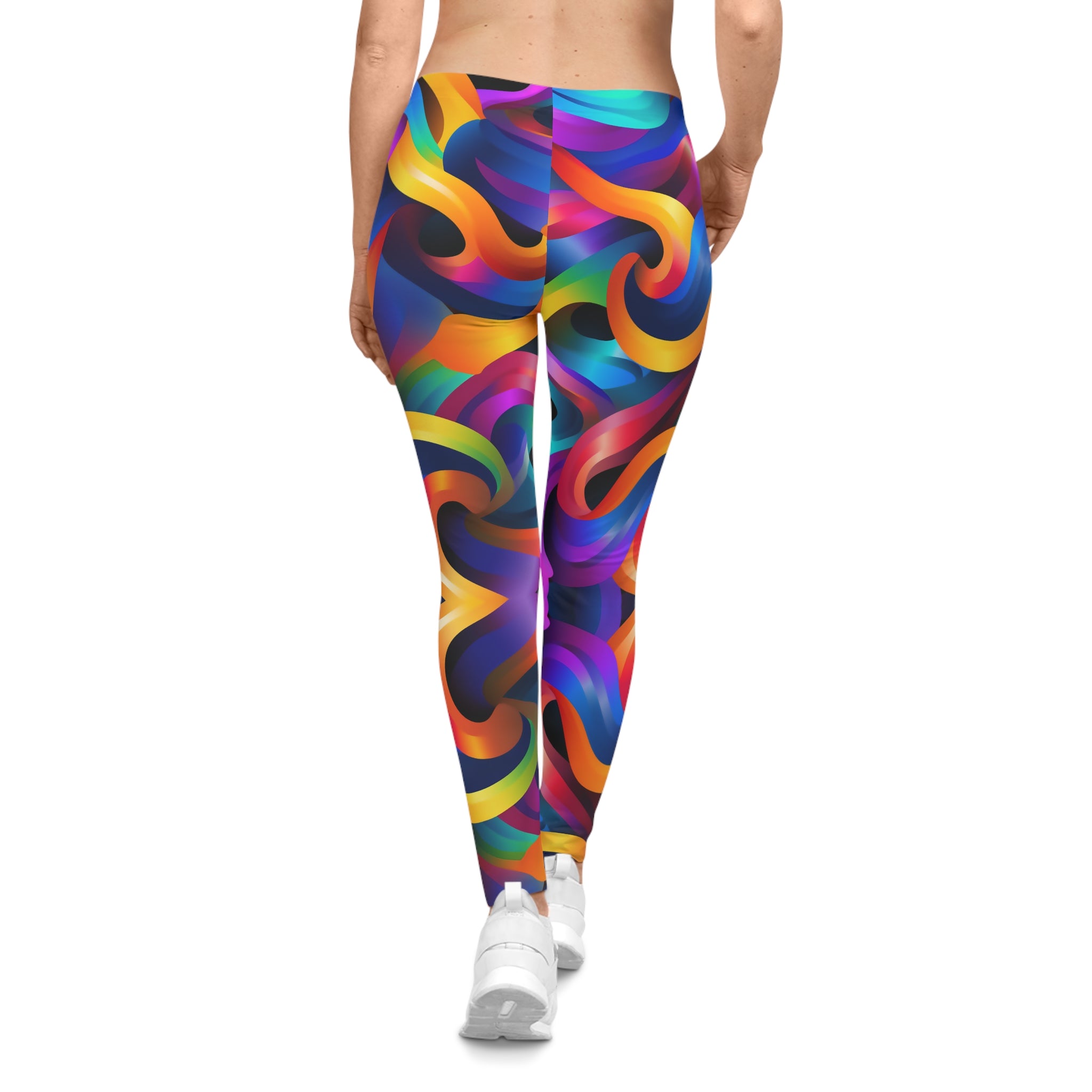 Colorful Waves Leggings