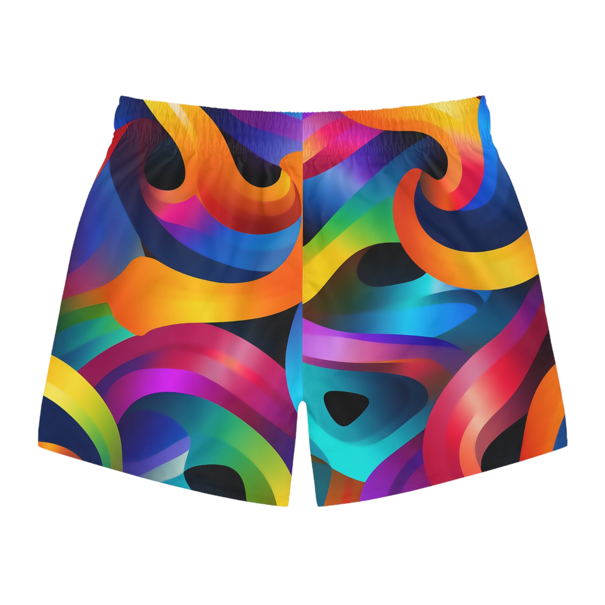Colorful Waves Swim Shorts