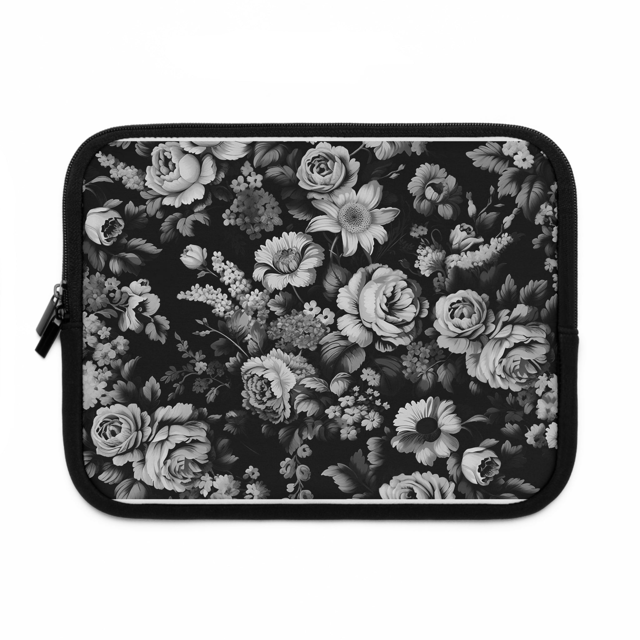 Medival Flowers BW Laptop Sleeve