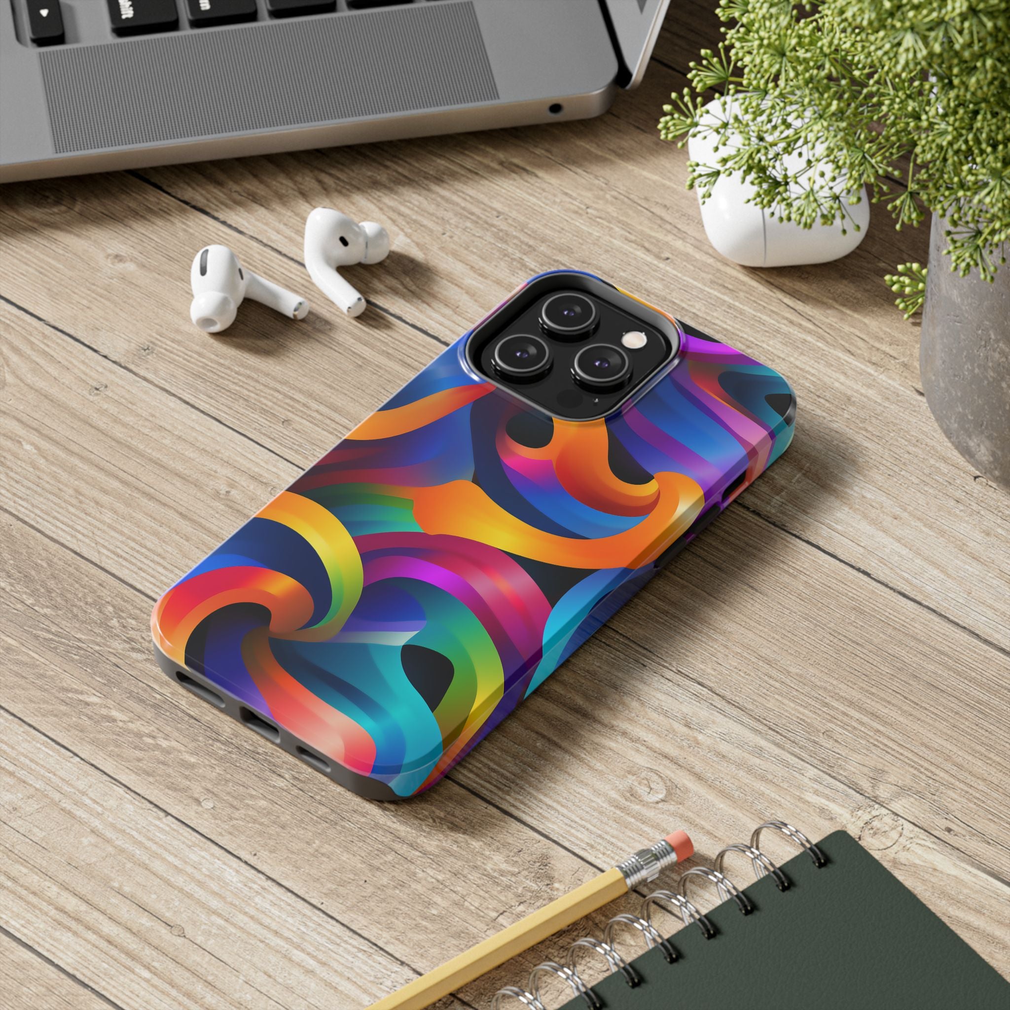 Colorful Waves Phone Case