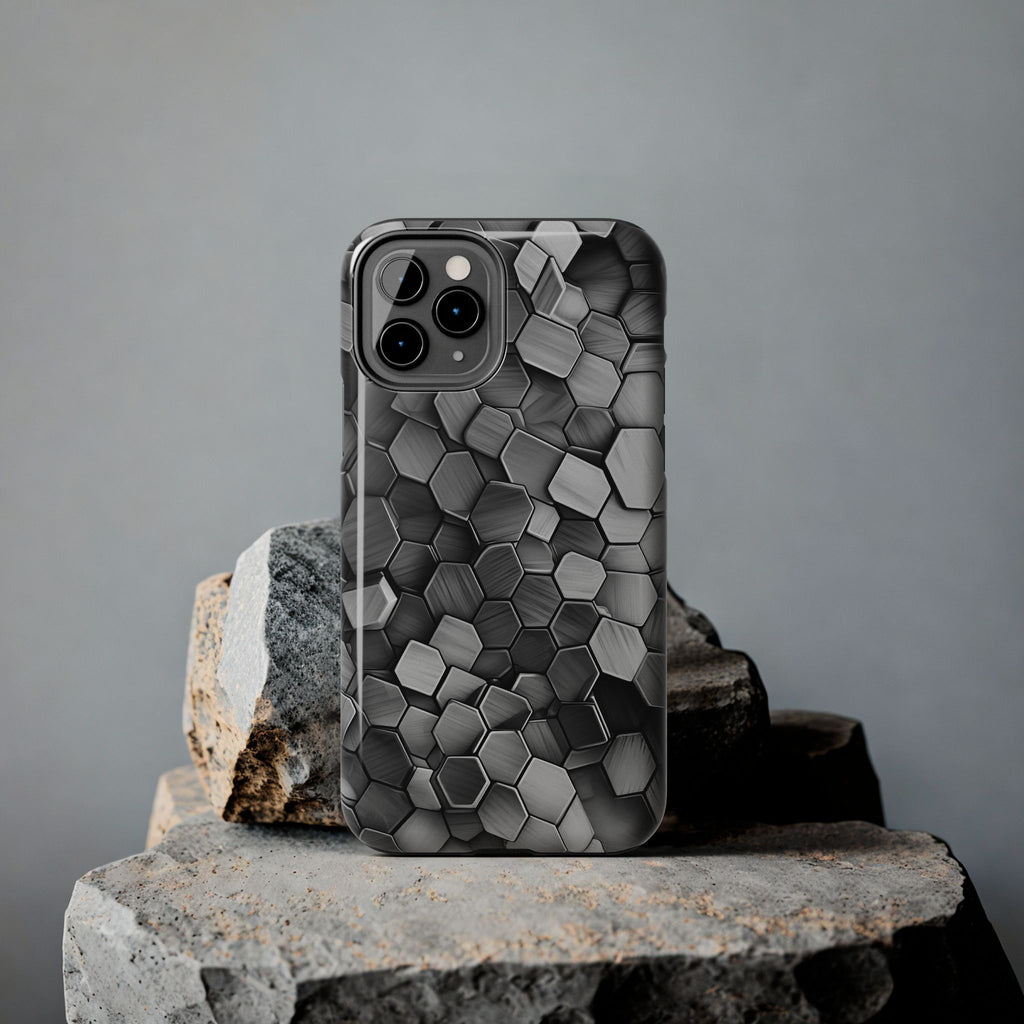 Hexagon BW Phone Case