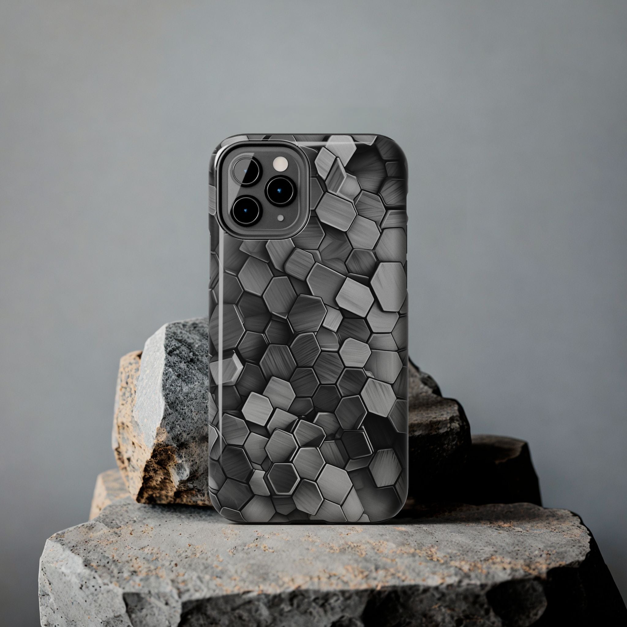 Hexagon BW Phone Case