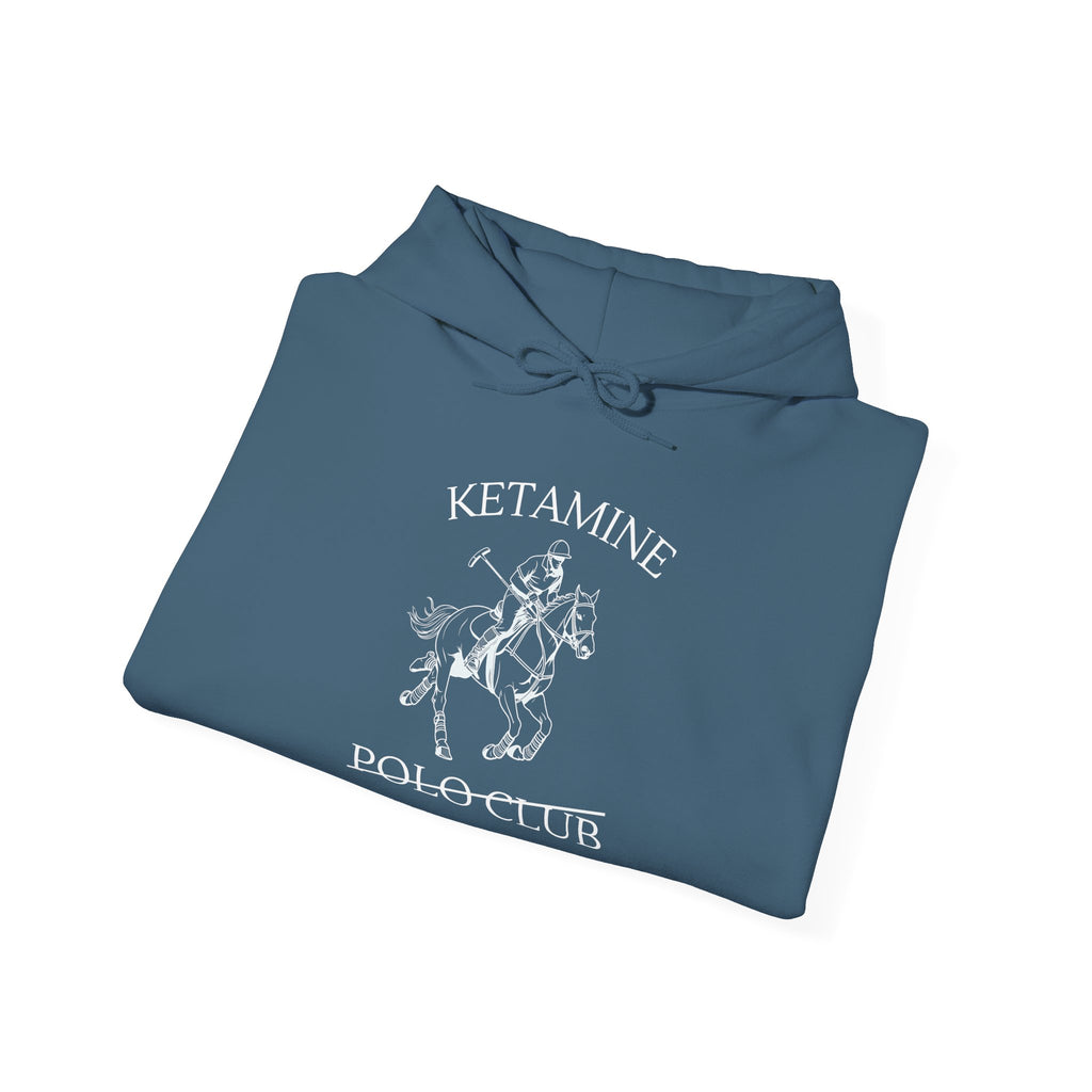 Ketamine Polo Club Hoodie | Dark Skull Rider Graphic