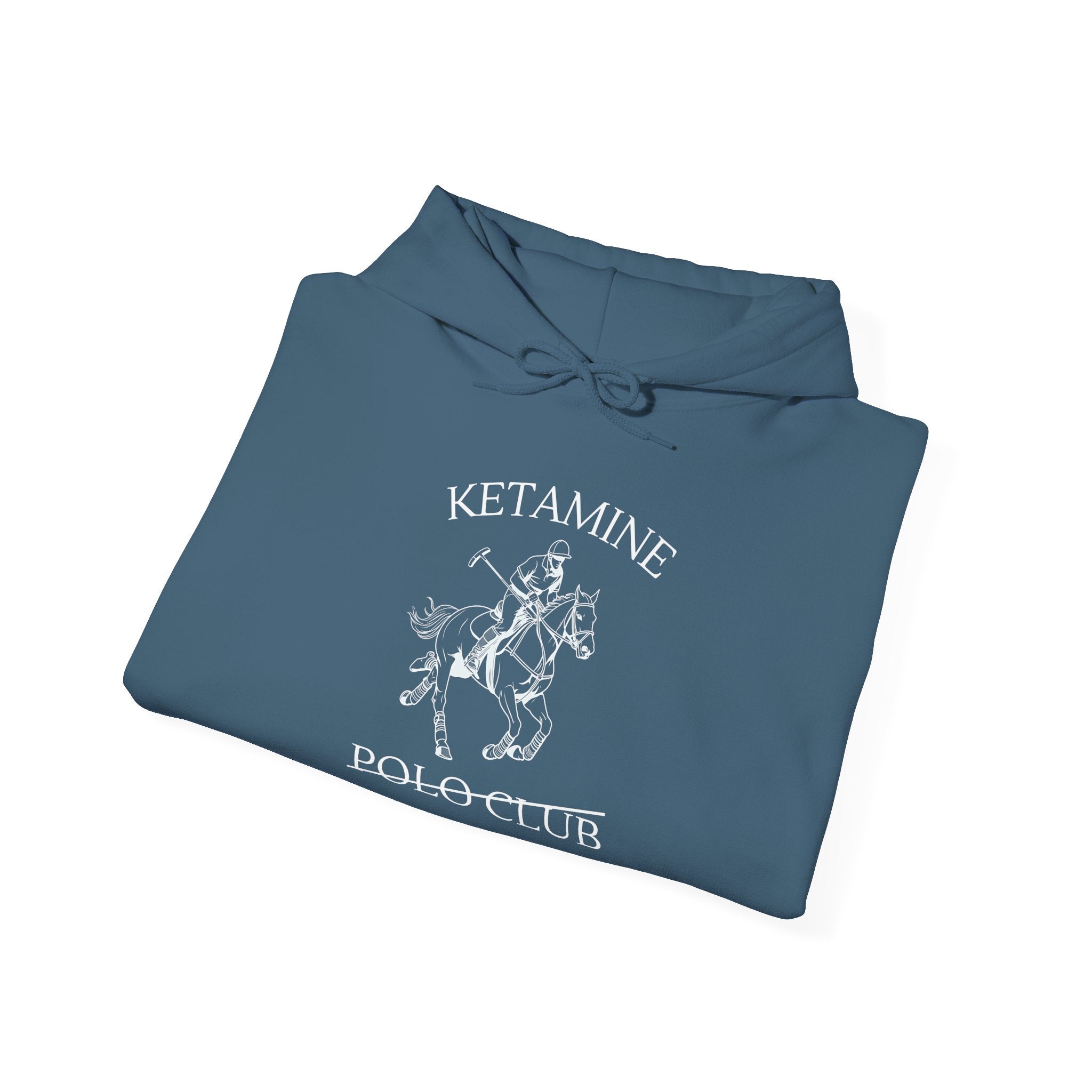 Ketamine Polo Club Hoodie | Dark Skull Rider Graphic
