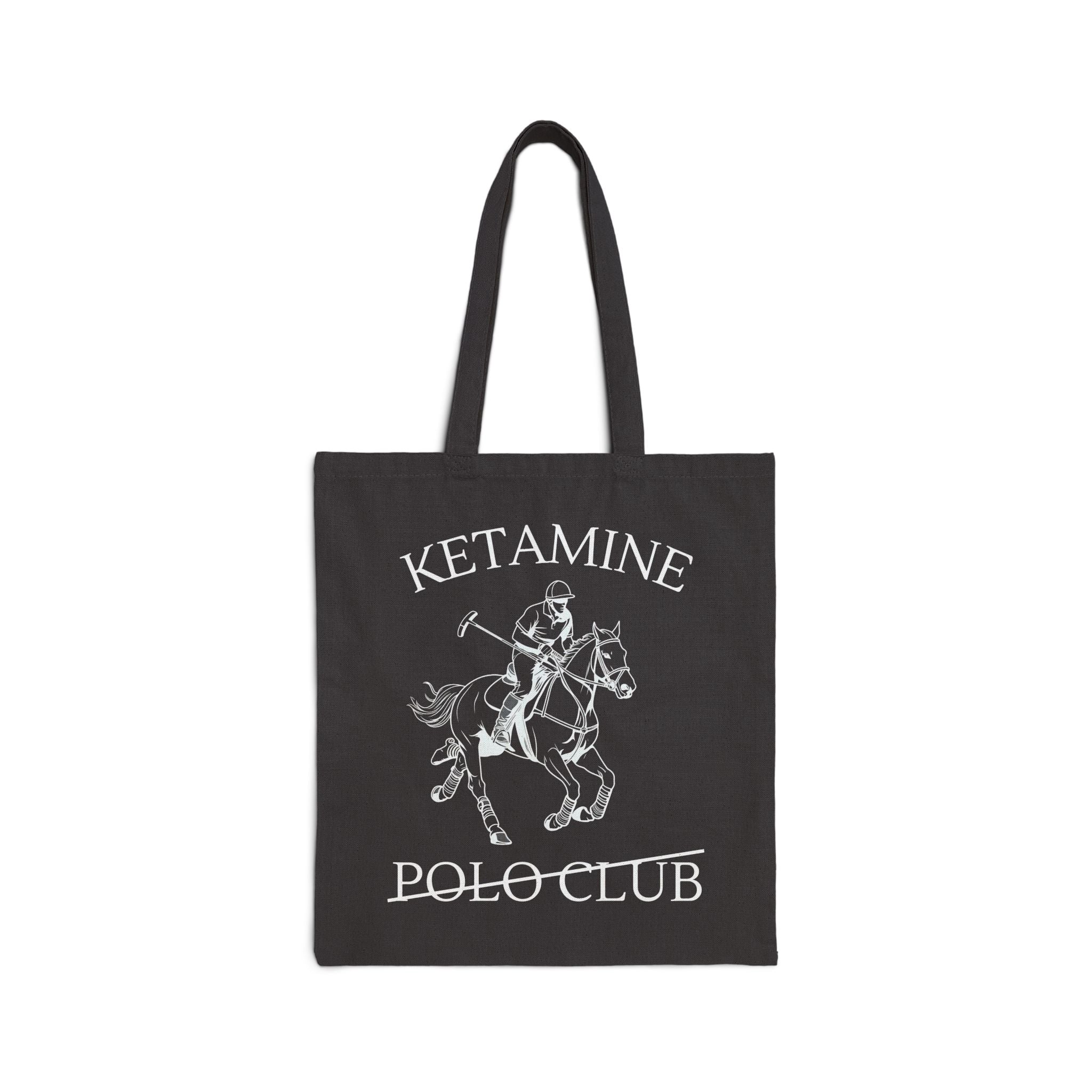 Ketamine Polo Club - Blank Cotton Canvas Tote Bag | Plain Natural Tote