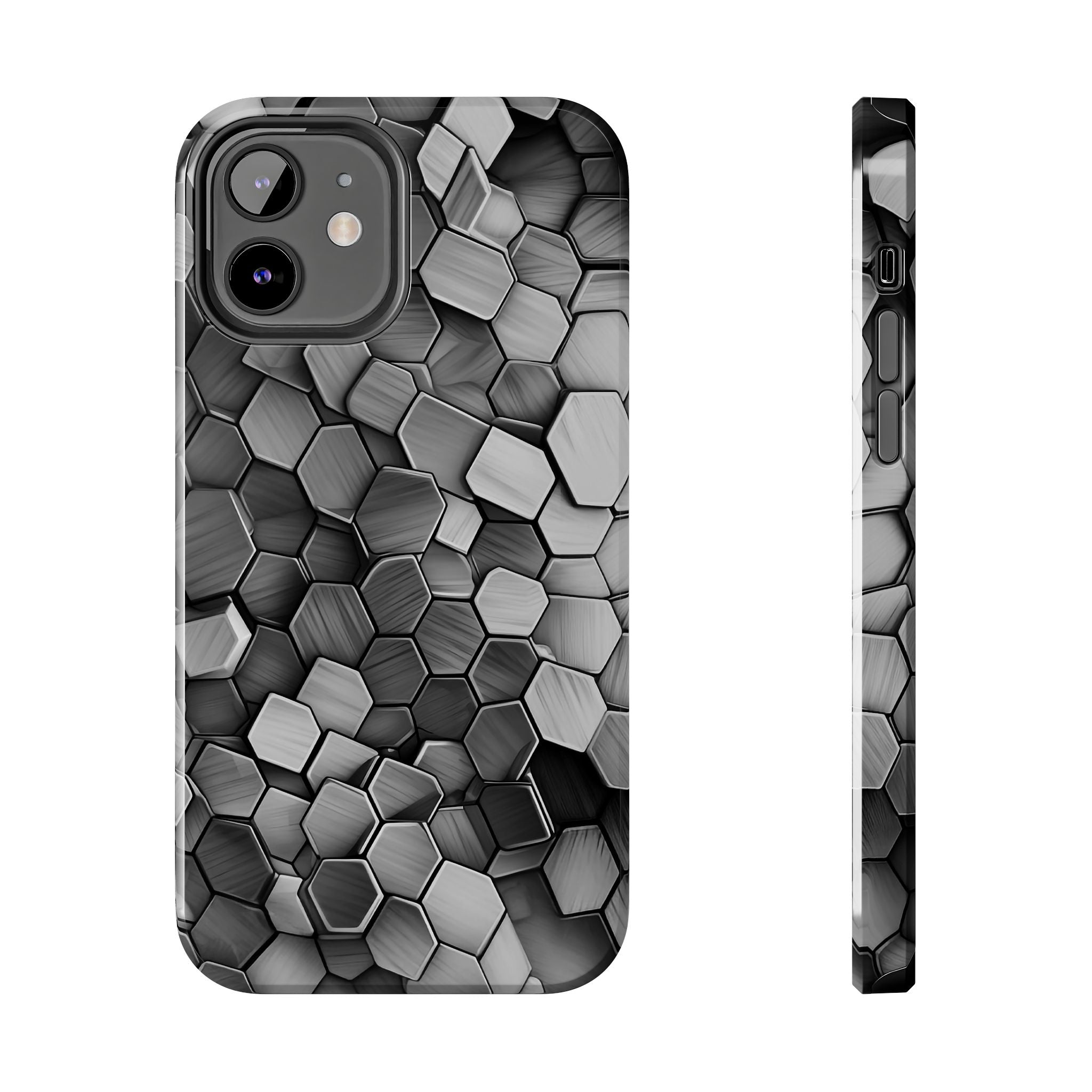 Hexagon BW Phone Case
