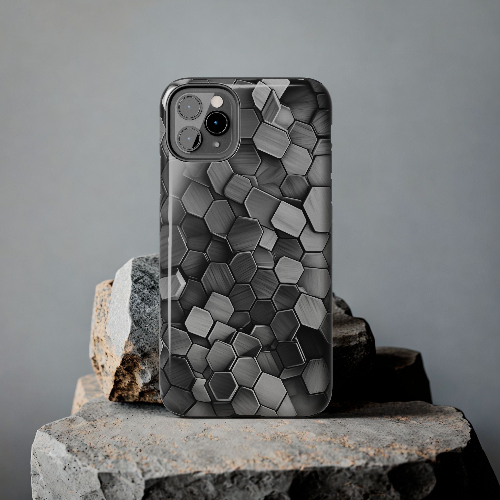 Hexagon BW Phone Case