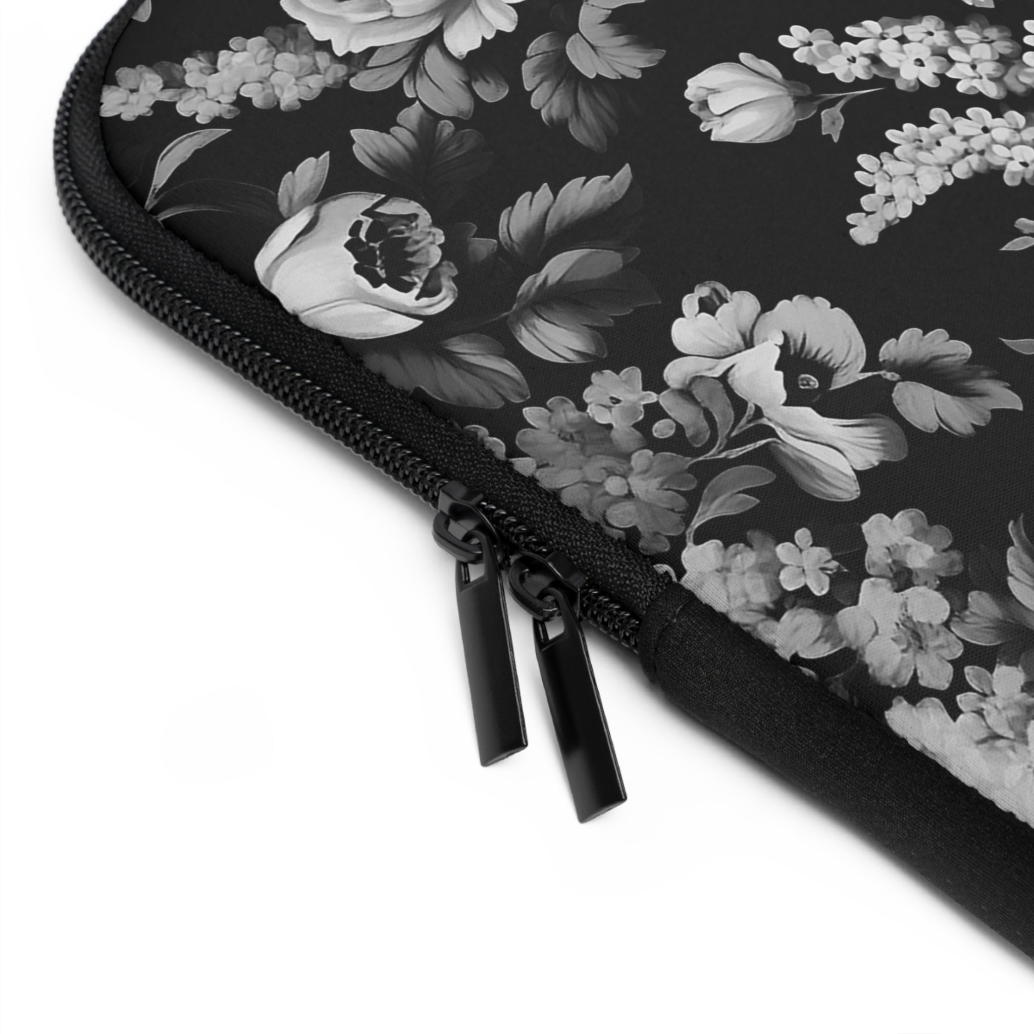 Medival Flowers BW Laptop Sleeve