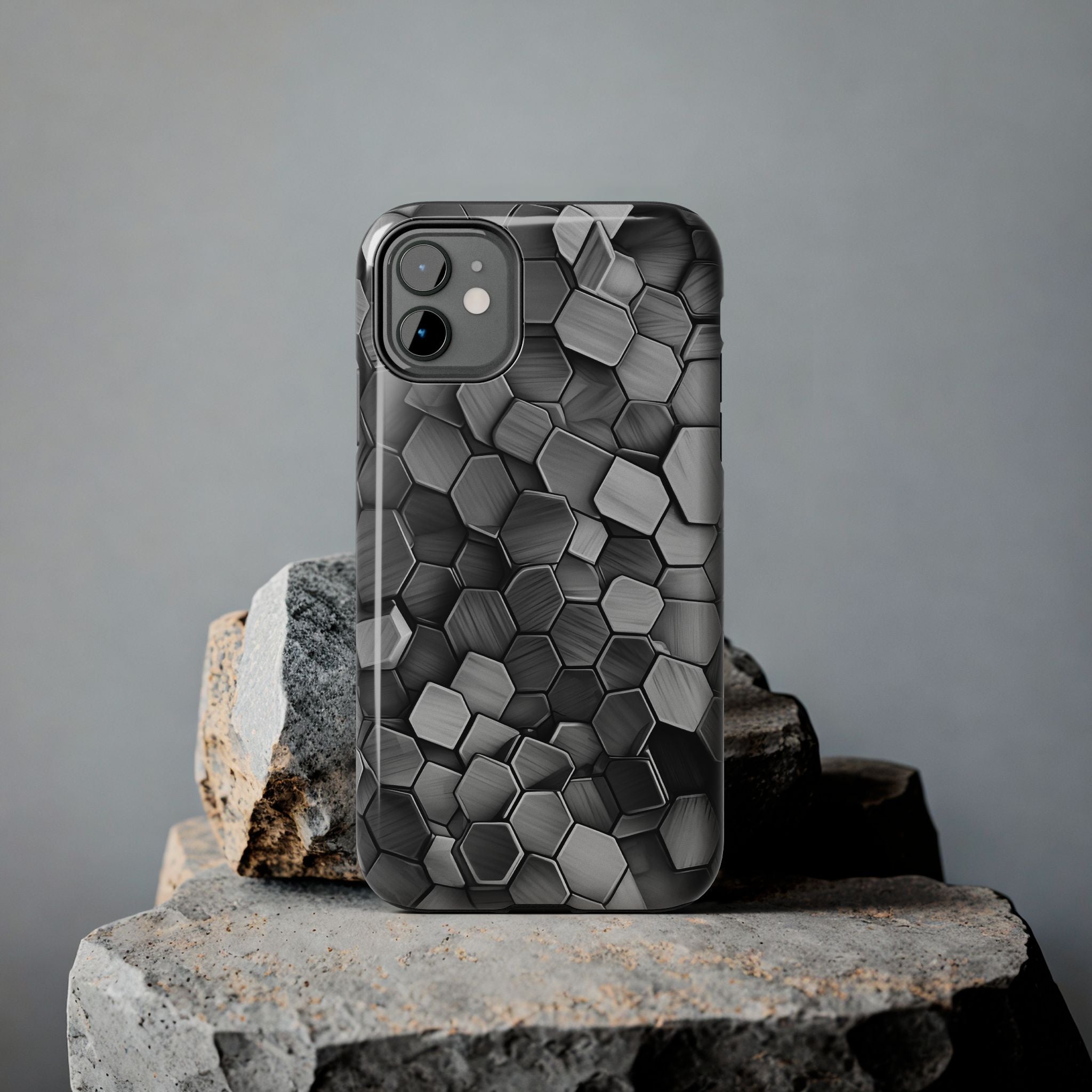 Hexagon BW Phone Case