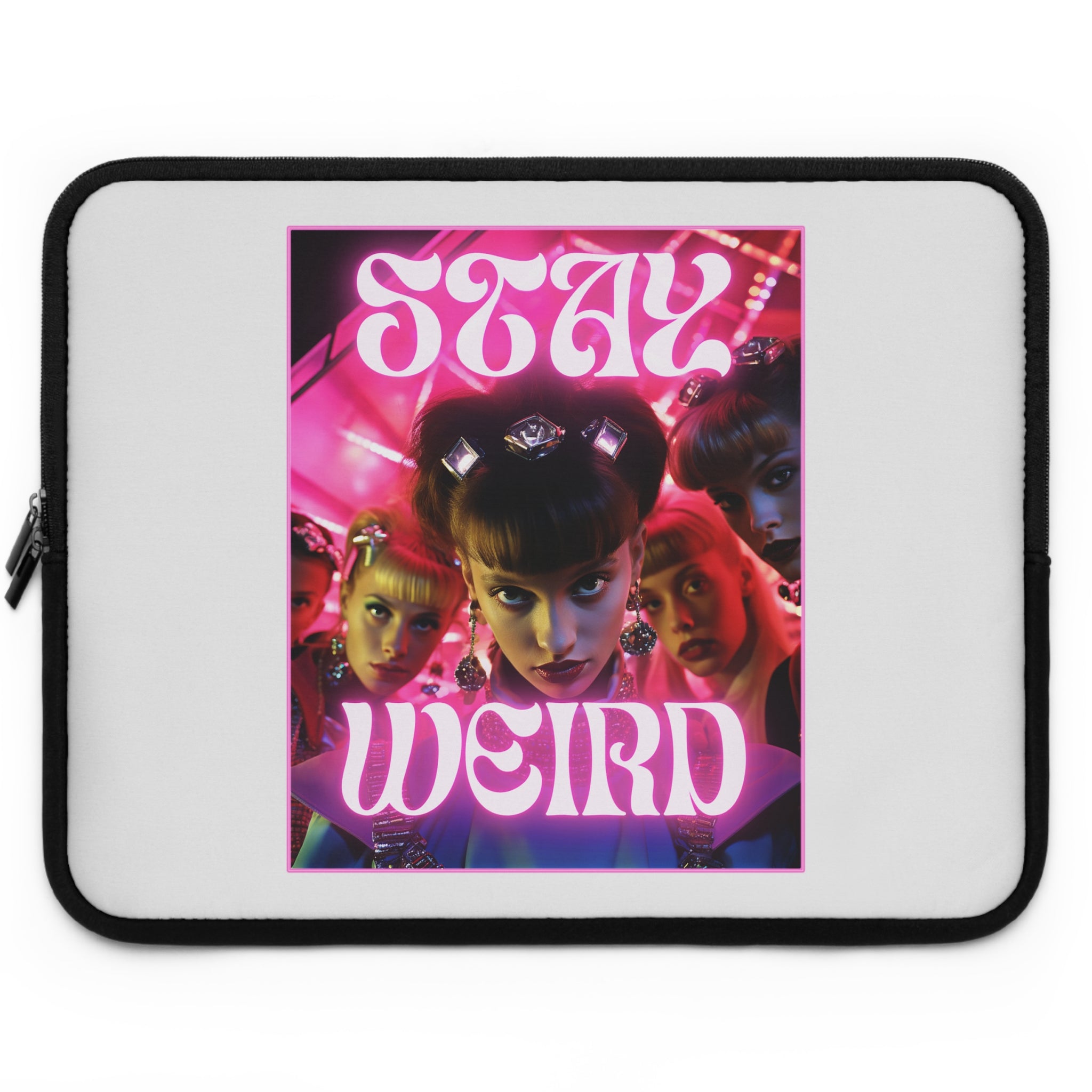 Stay Weird laptop sleeve