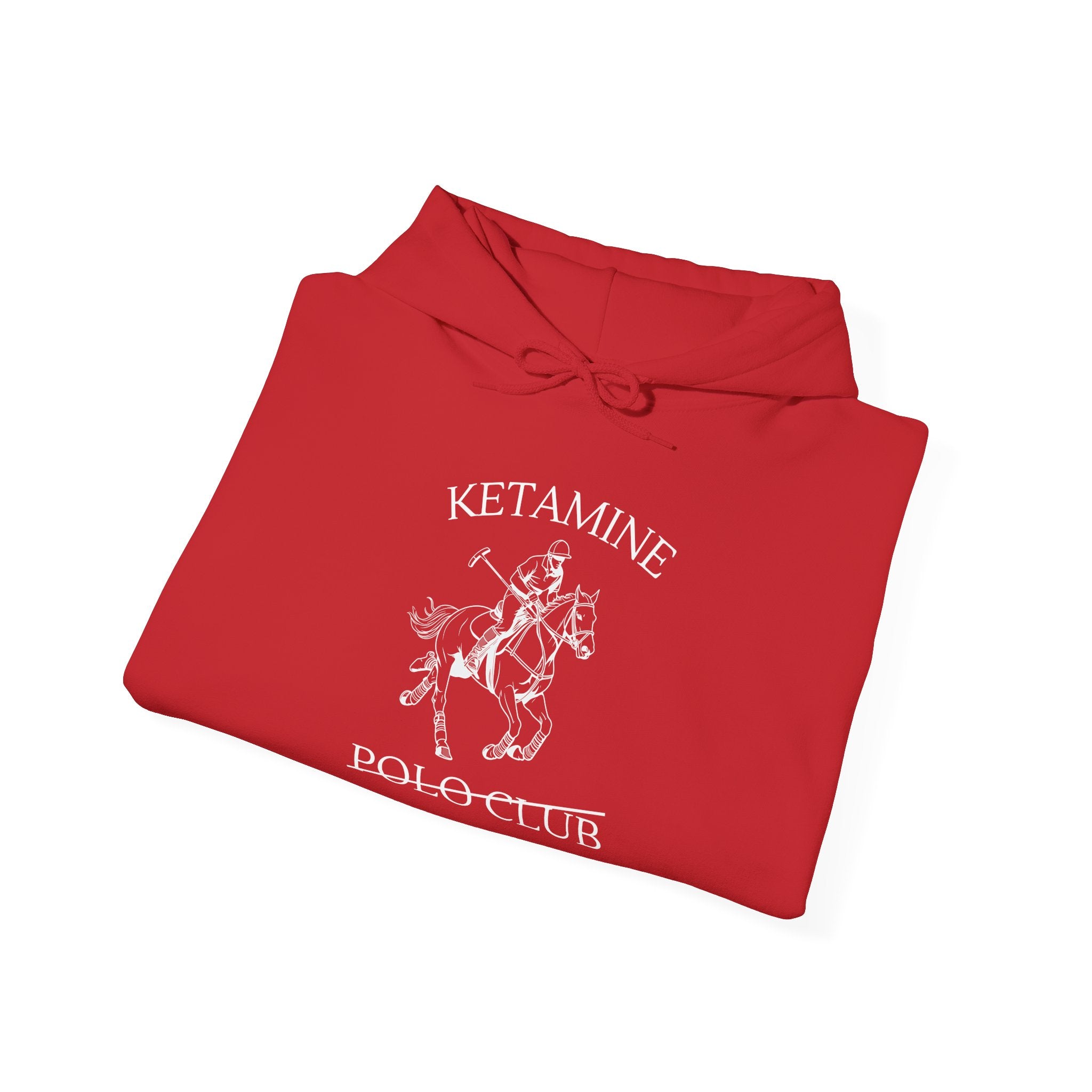 Ketamine Polo Club Hoodie | Dark Skull Rider Graphic