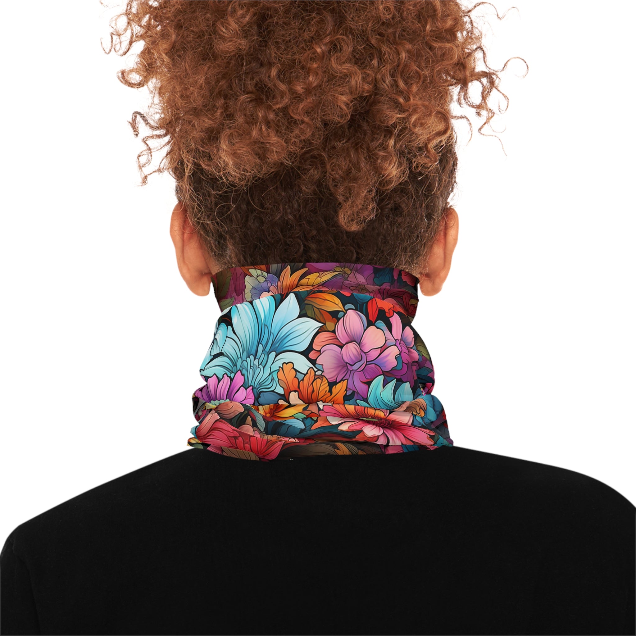 Head Scarf Japanese Flowers