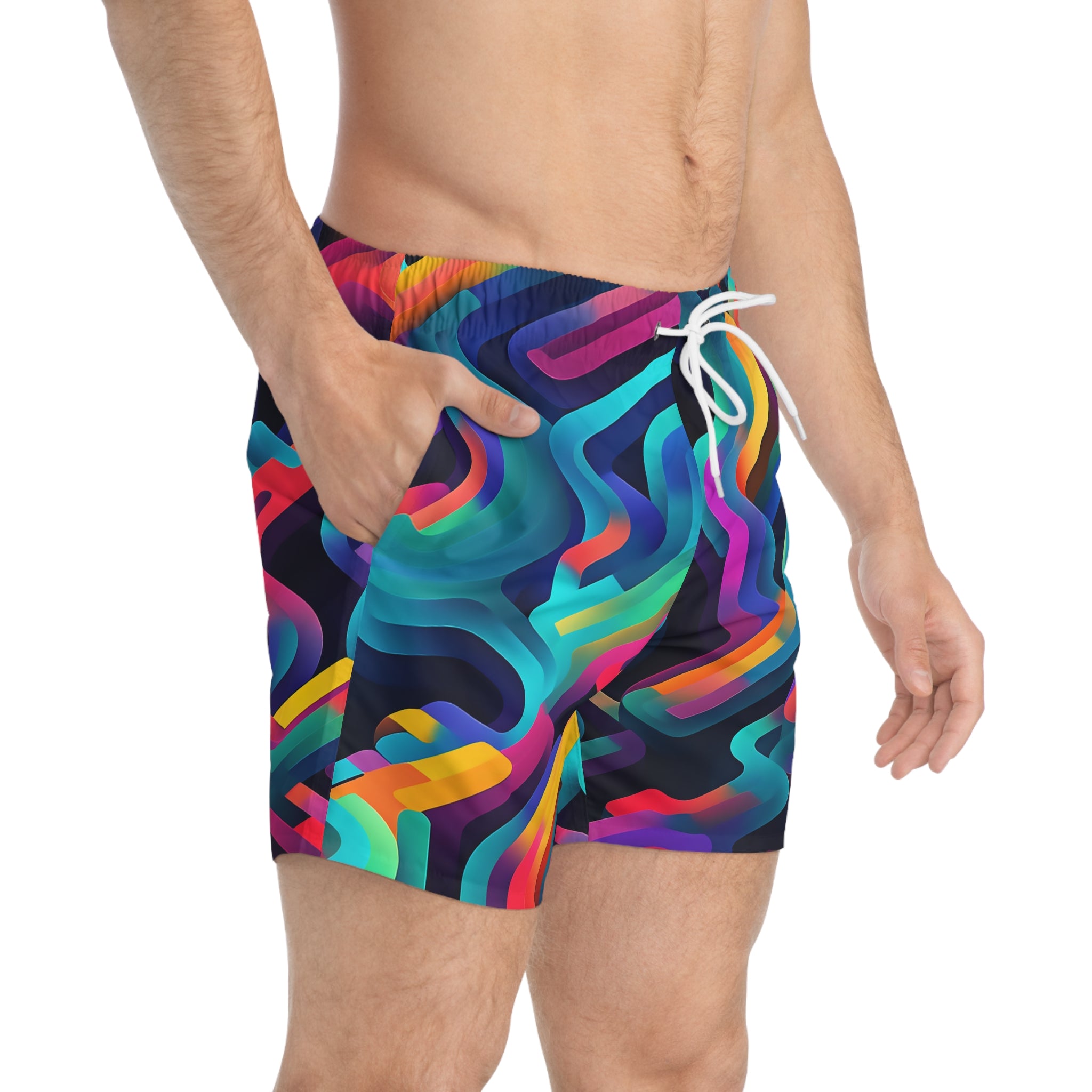 Colorful Snails Swim Trunk