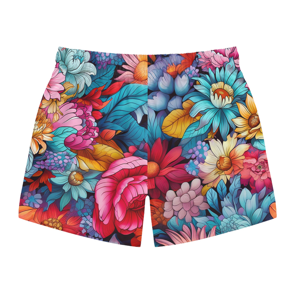 Japanese Flowers Swim Trunk