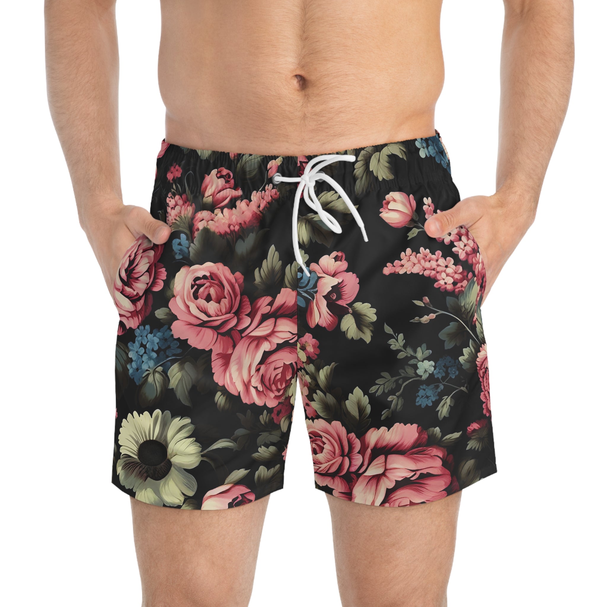 Medival Flowers Swim Trunk