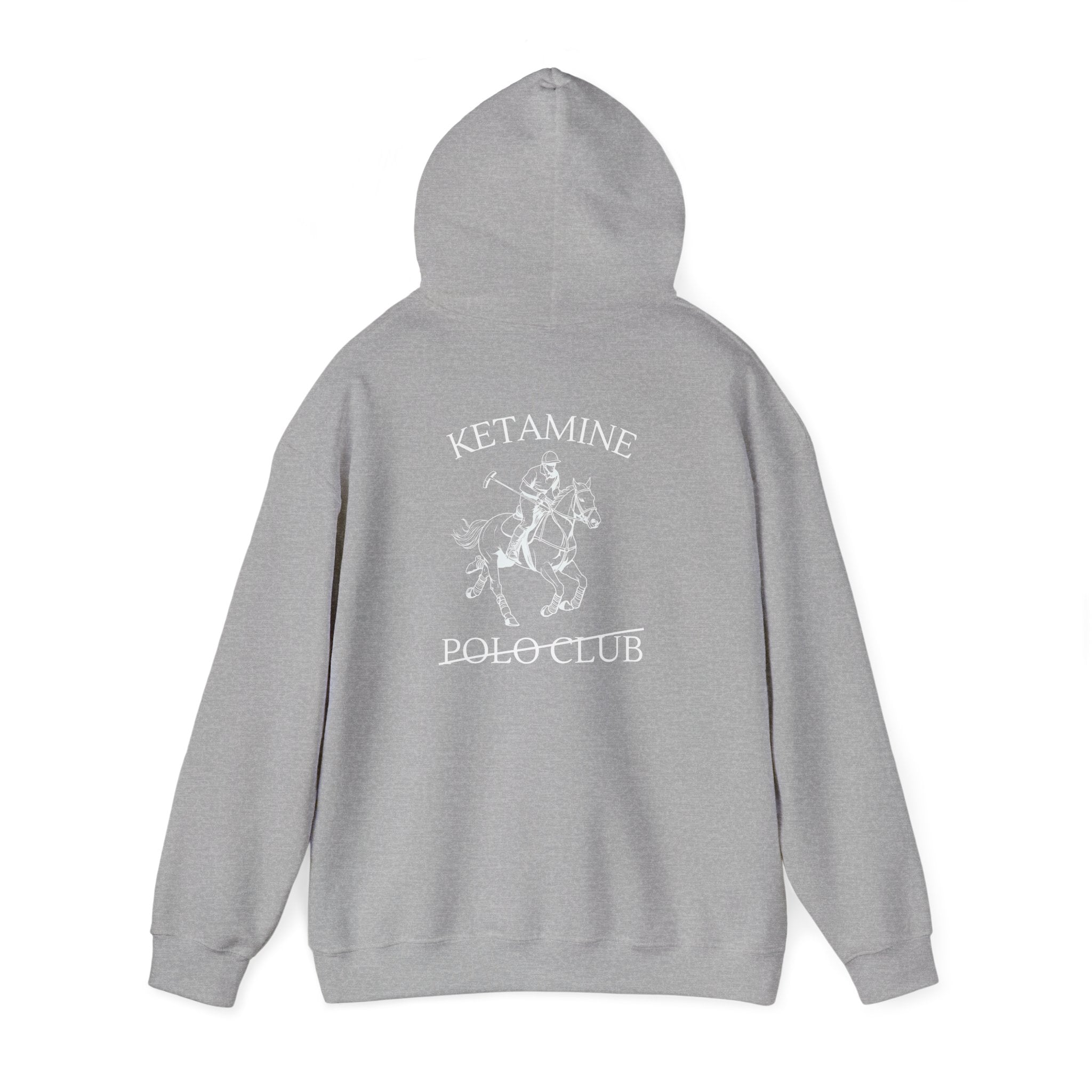 Ketamine Polo Club Hoodie | Dark Skull Rider Graphic