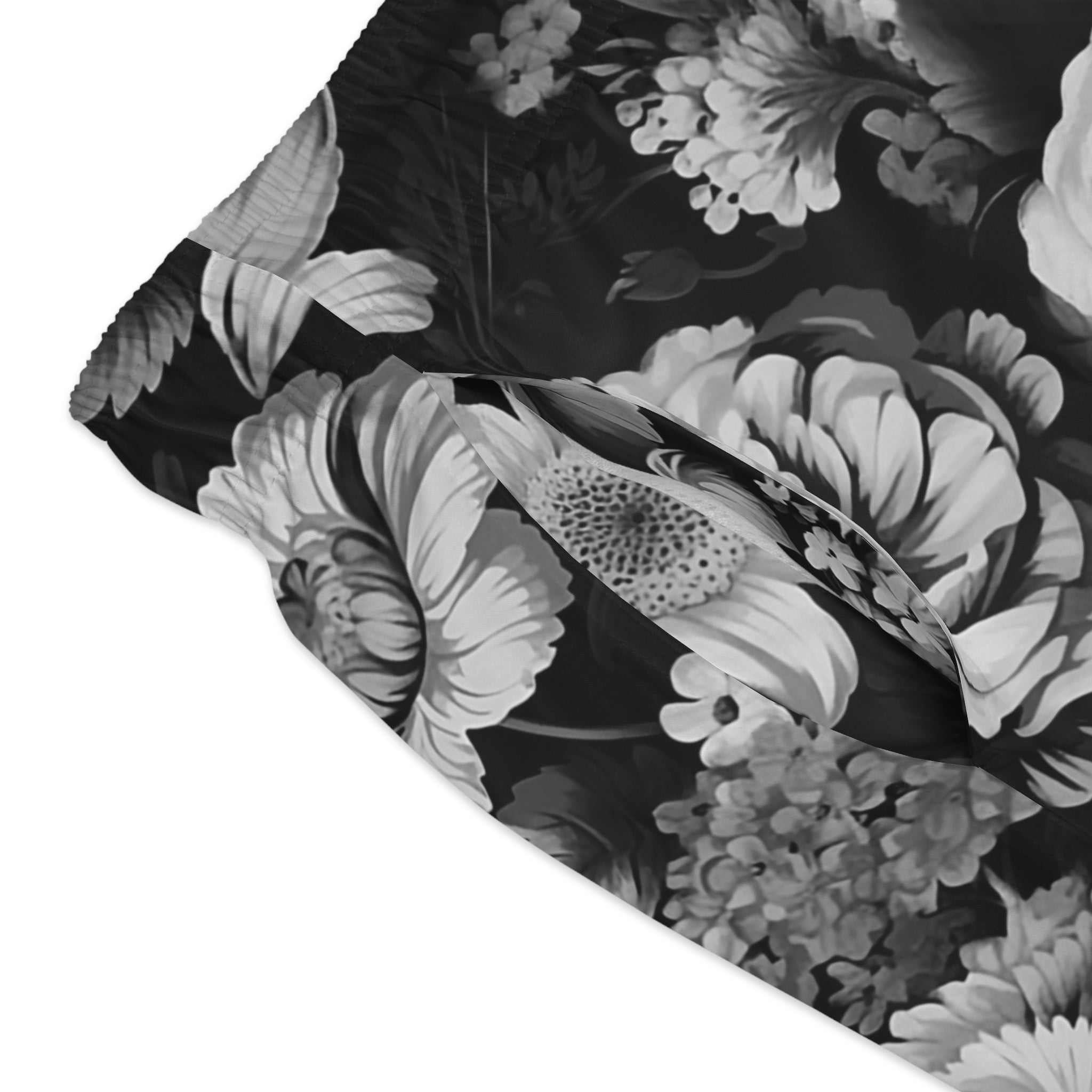 Medical Flowers BW Swim Trunk