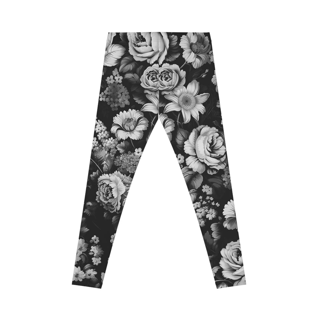 Medival Flowers BW Leggings