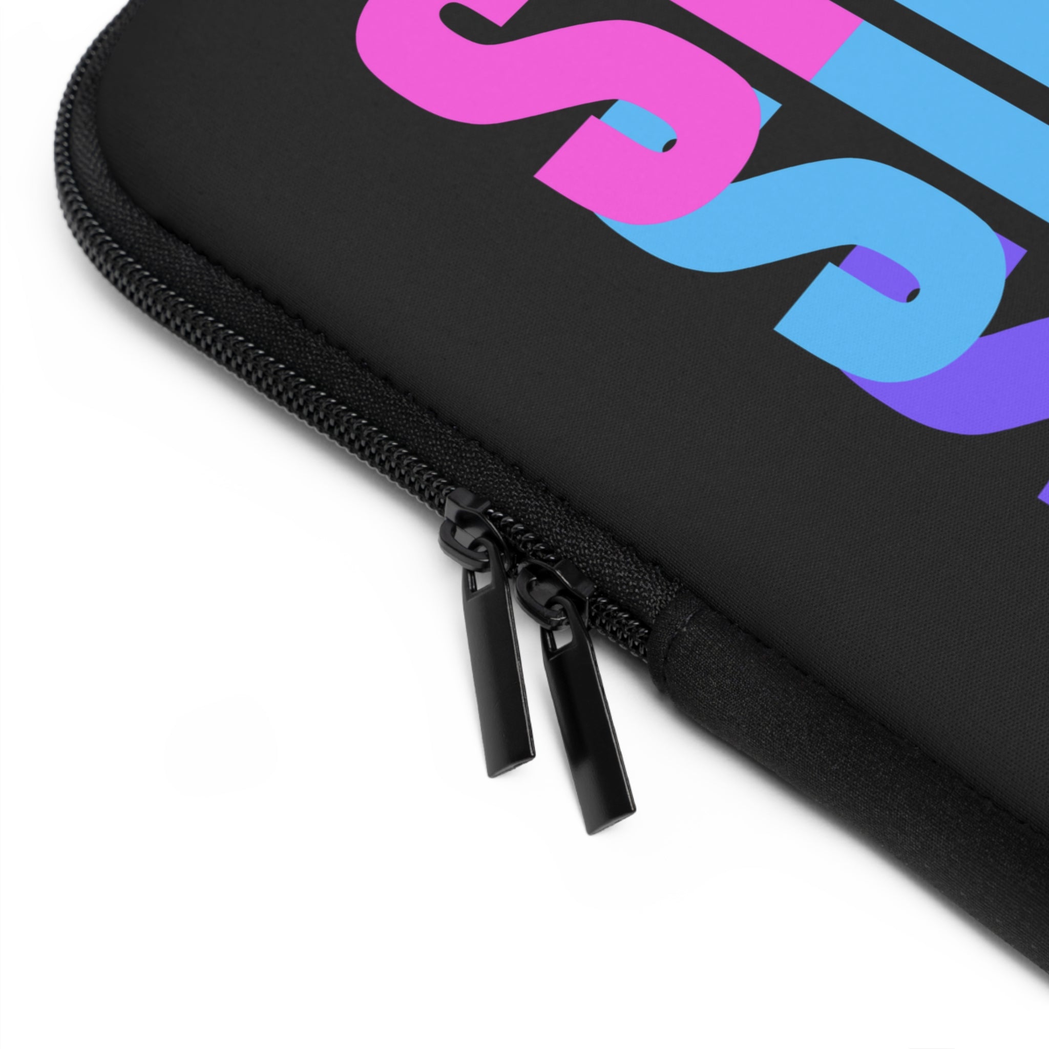 Silence Black Laptop Sleeve